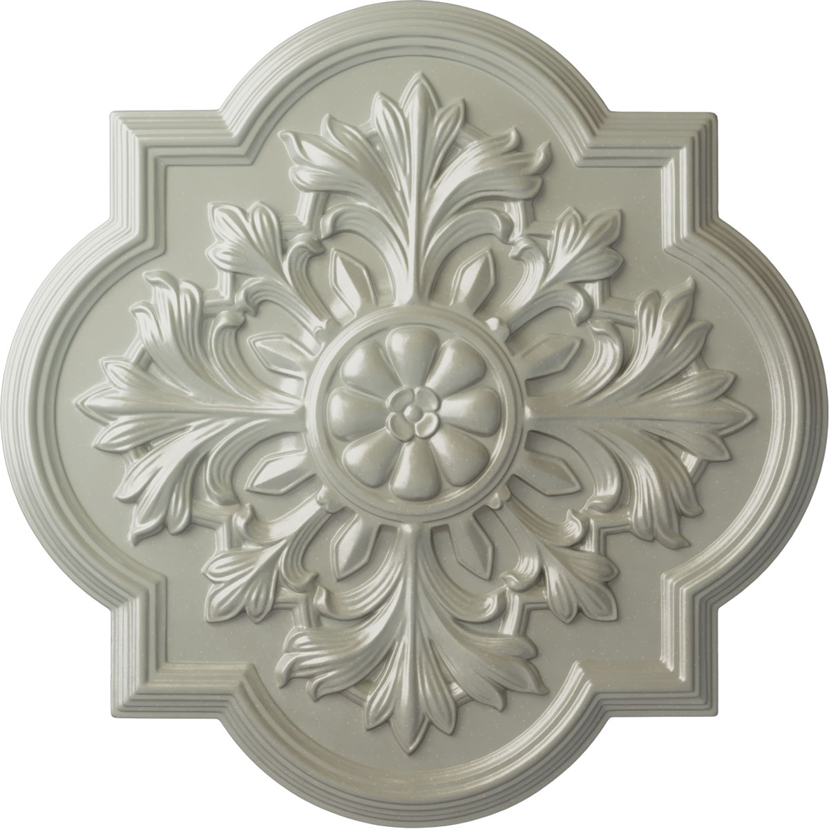 Ekena Millwork CM20BOFCS Bonetti 20-in W x 20-in L Painted Flash Copper Polyurethane Whole Ceiling Medallion