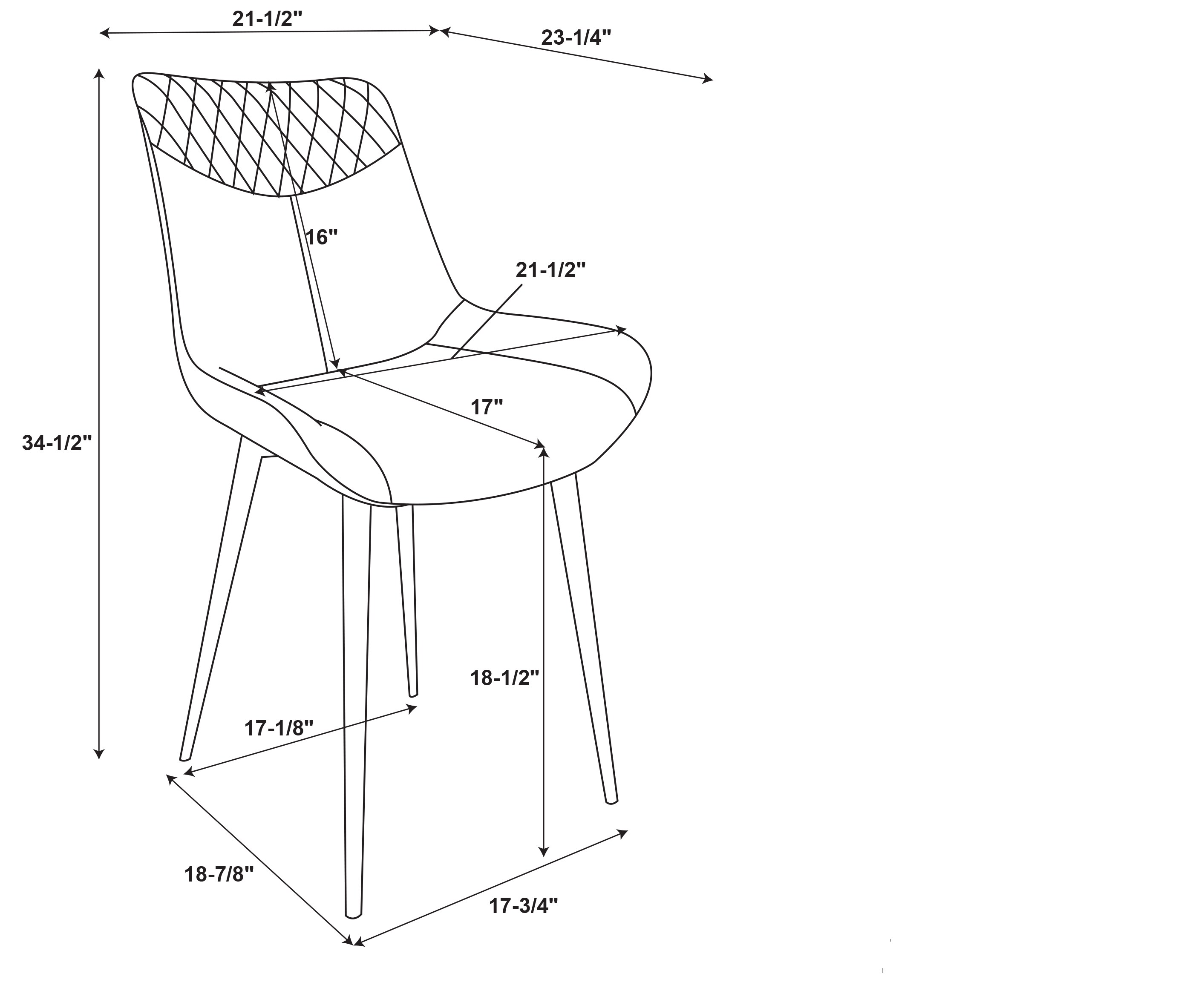 Linon CH113BRN02U Dining-Chairs - View #12