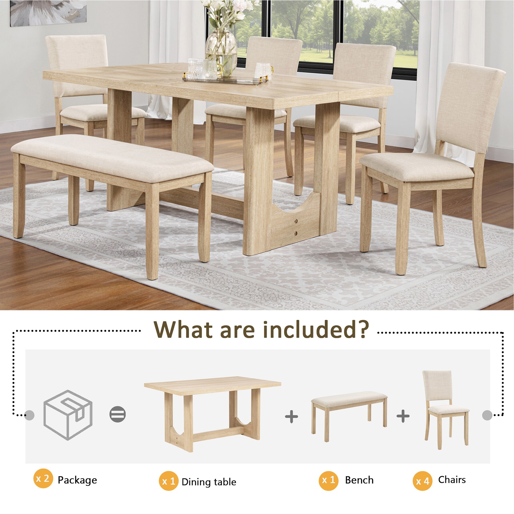 SINOFURN SYA330120GY Dining-Sets - View #7
