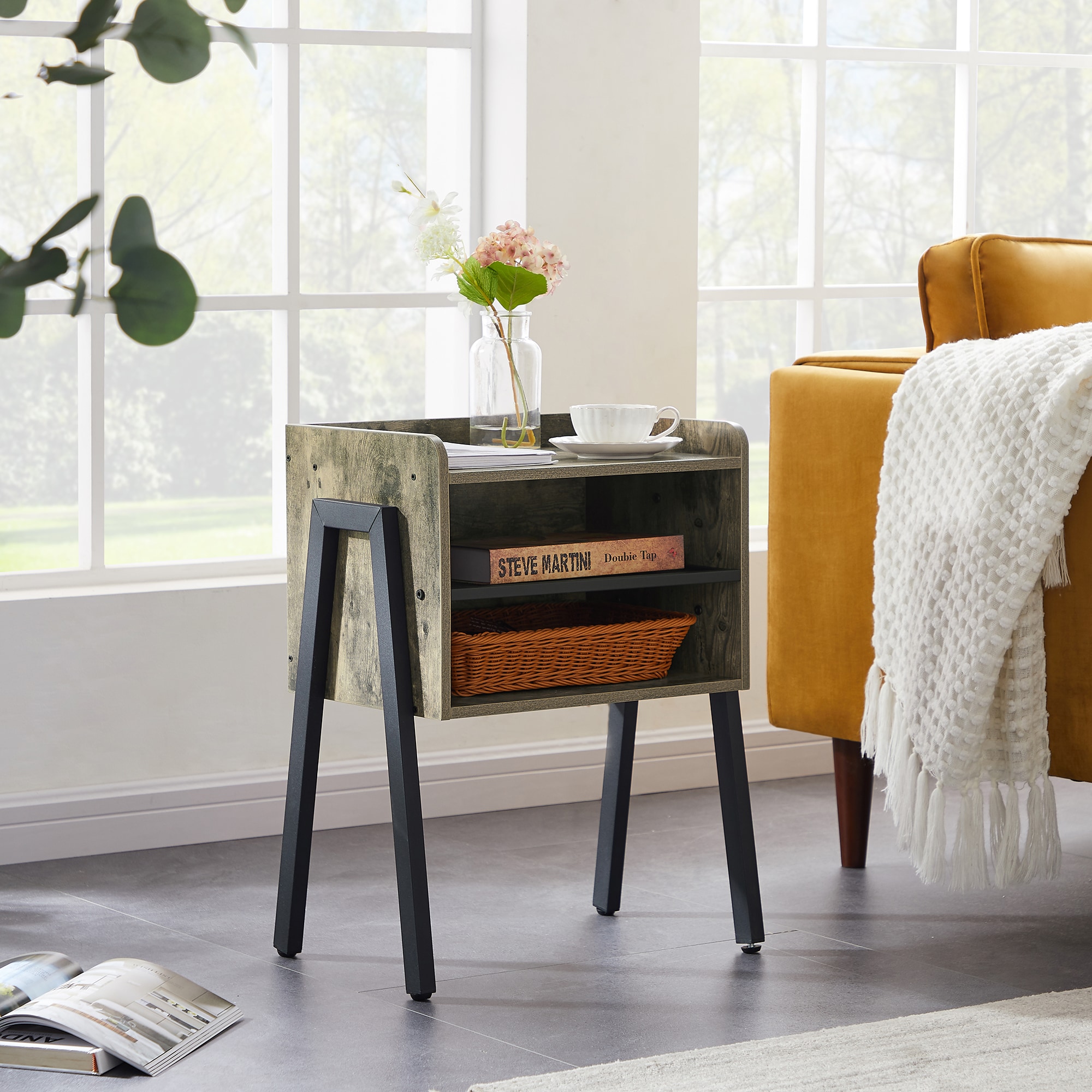 Vecelo LOE-XF-ST13-GRY-A2 nightstands - View #5