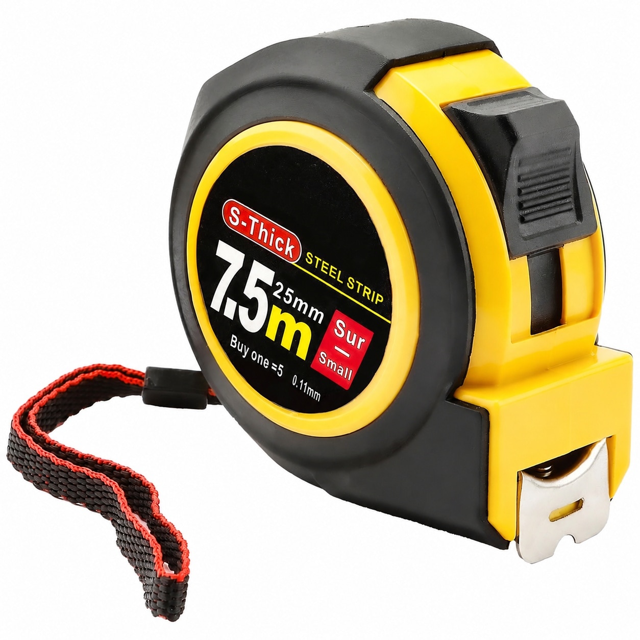 Ahfiwaso  25 Foot Tape Measure Self Locking Retractable Steel Blade Dual Imperial Metric Scale Large Markings Durable Case for Construction Home