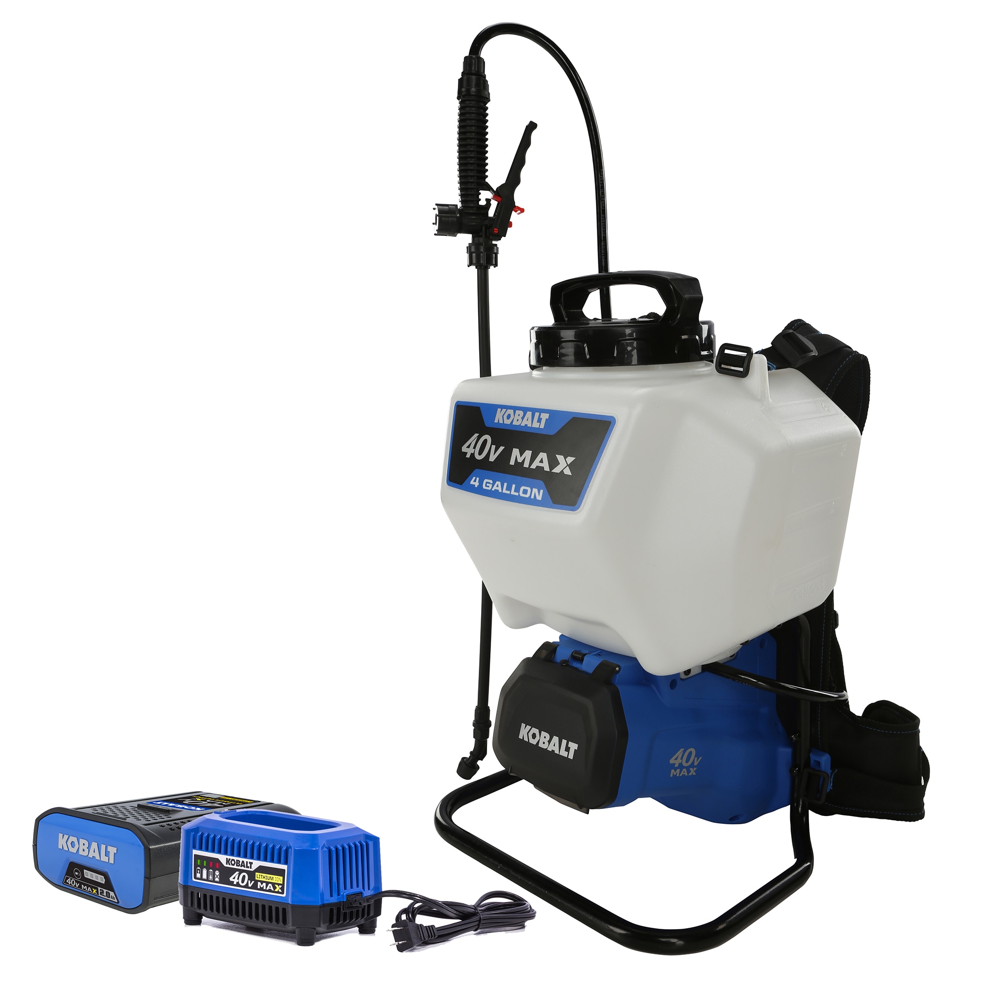 4-Gallons Plastic 40-volt Max Battery Operated Backpack Sprayer | - Kobalt KSP 2040-06