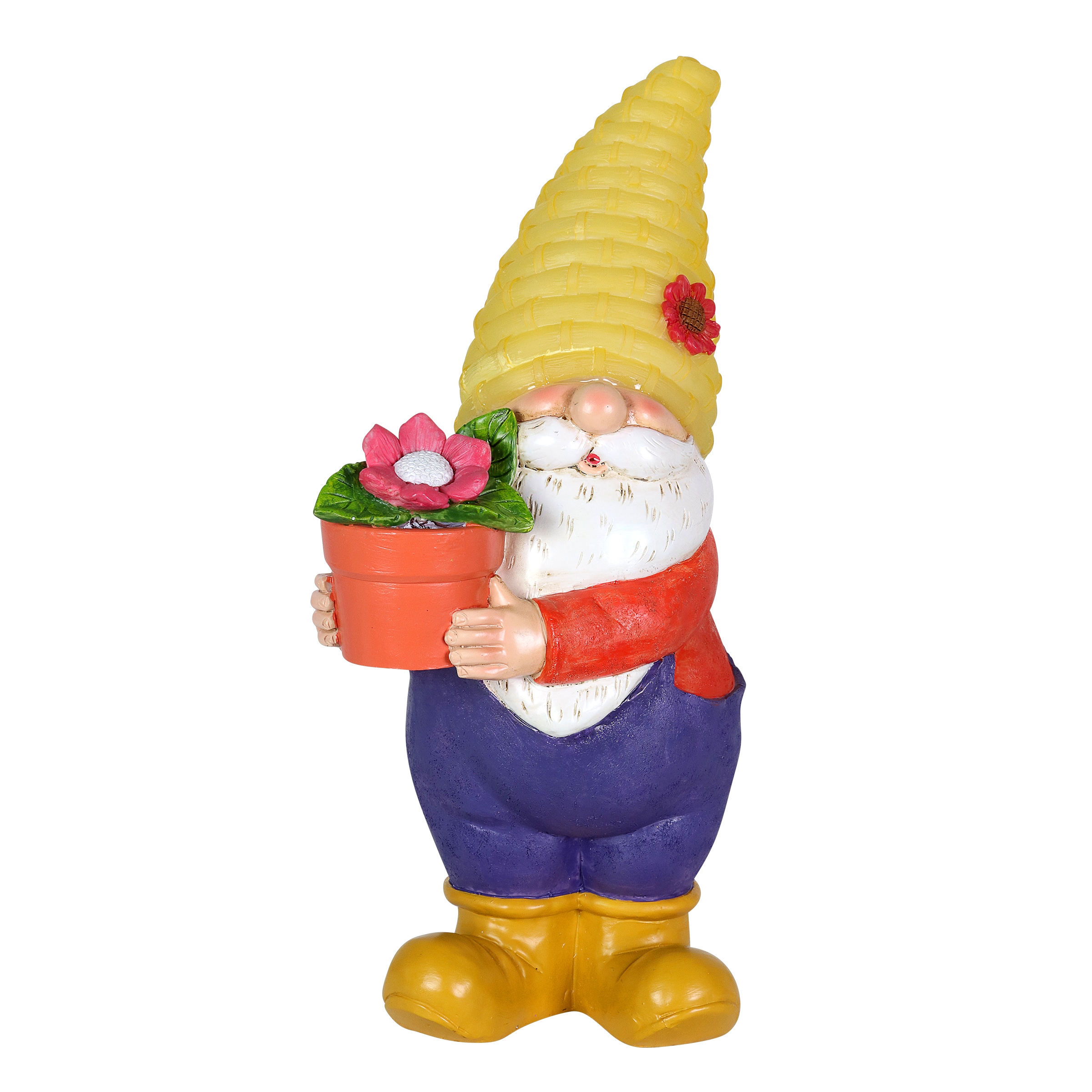 Exhart 72685-RS 12.99-in H x 5.91-in W Multiple colors/finishes Gnome Garden Statue