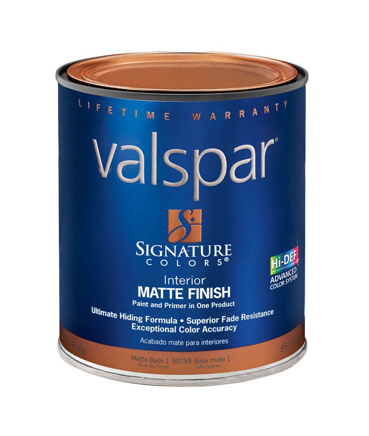 Valspar Signature Colors 007.0050759.005 Matte Tintable Latex Interior Paint + Primer (1-quart)
