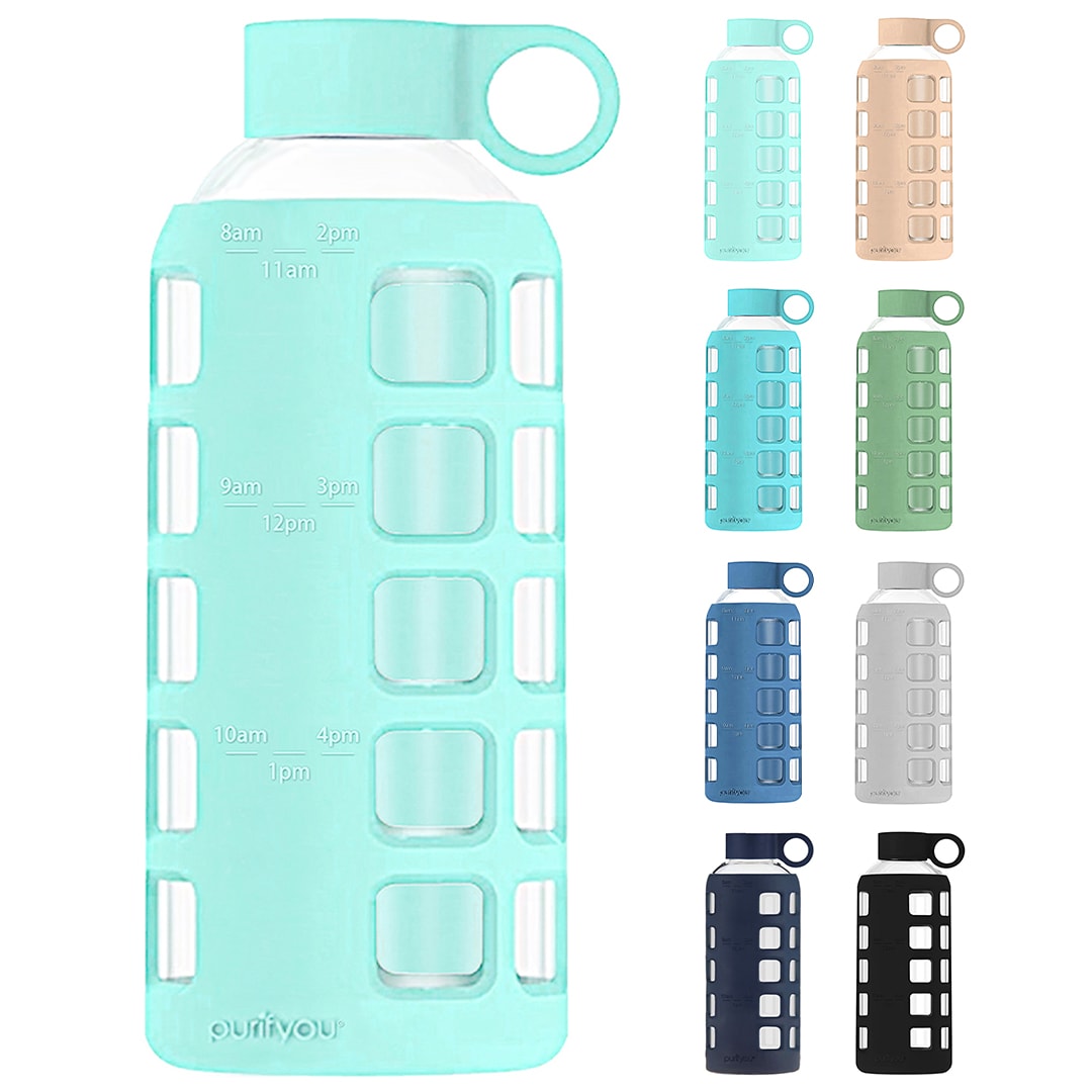 3-Pack Assorted Motivational Water Bottles With Twist Cap