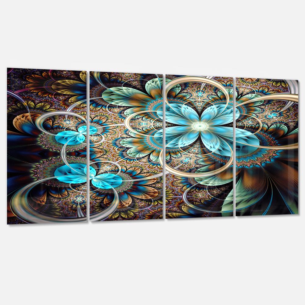 Designart 28-in H x 48-in W Floral Metal Print at Lowes.com