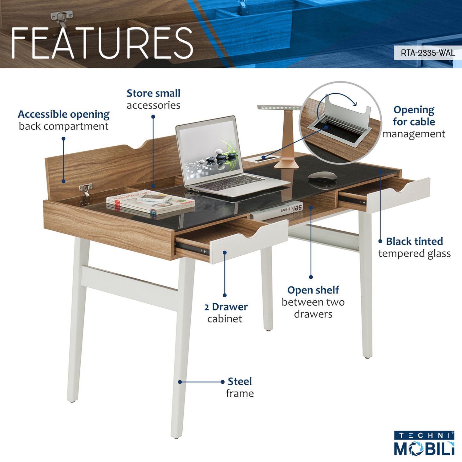 JASMODER RTA-2335-WAL desks - View #3
