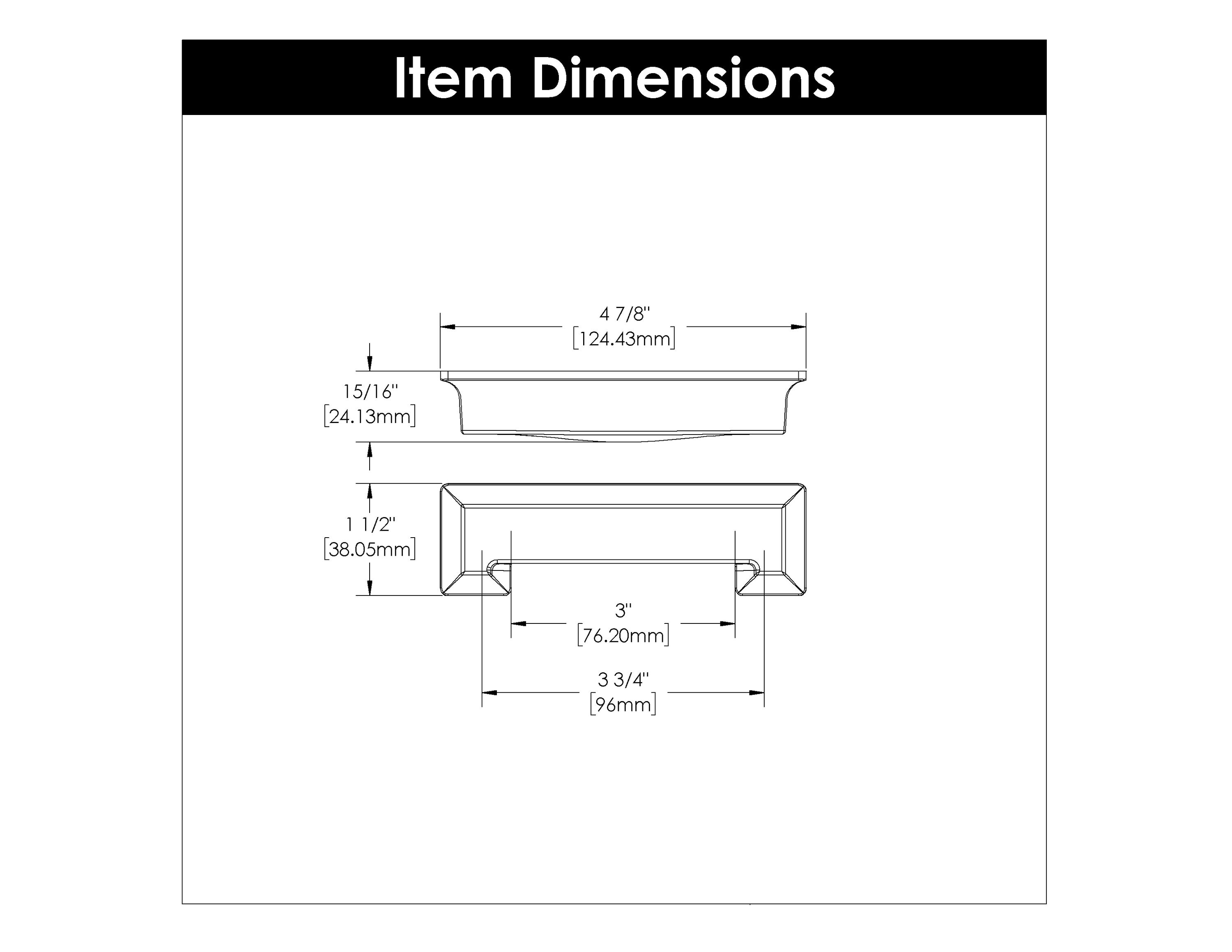 Hickory Hardware P3013-CP-10B Cabinet-Pulls - View #6