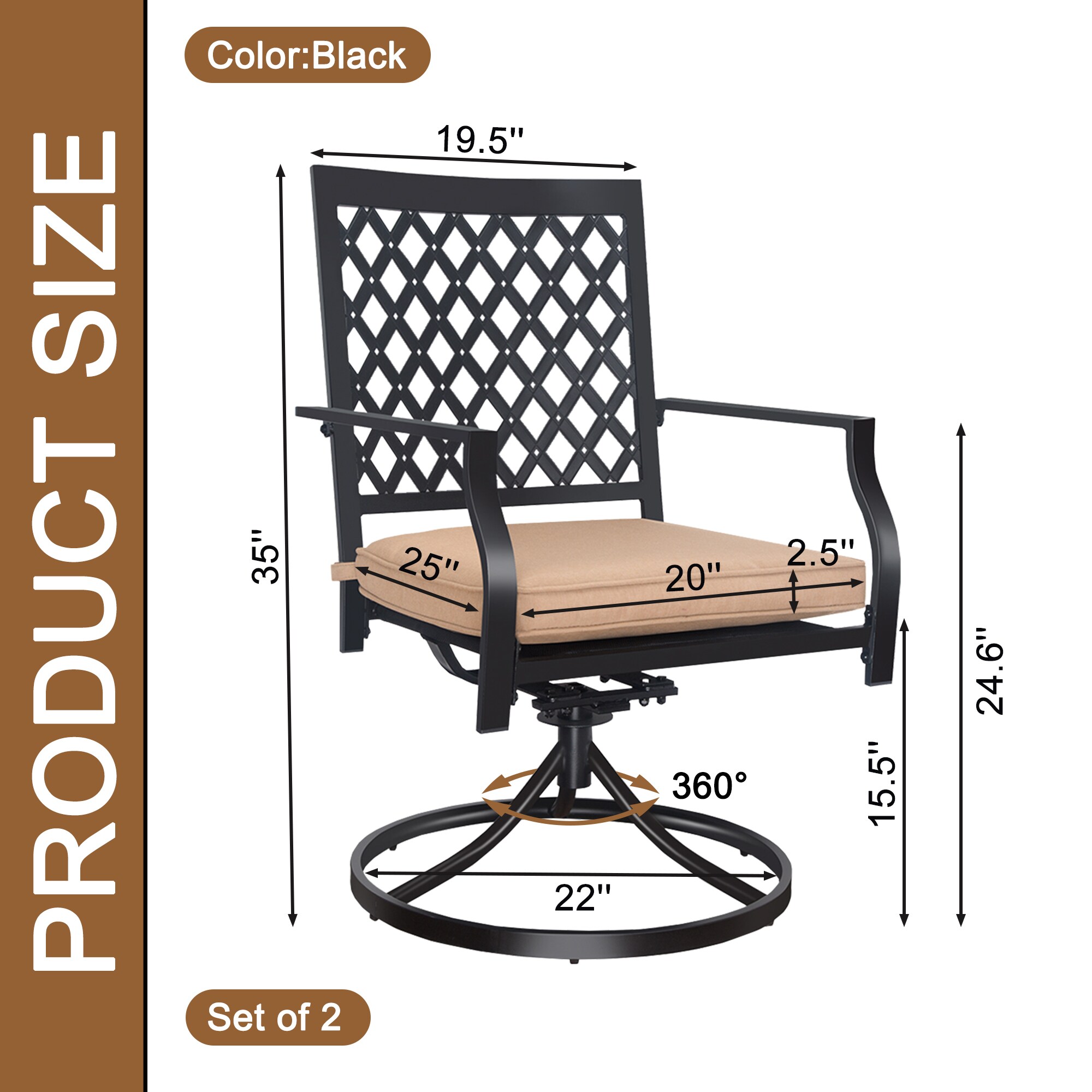 CASAINC CA-03B02 Patio-Chairs - View #7