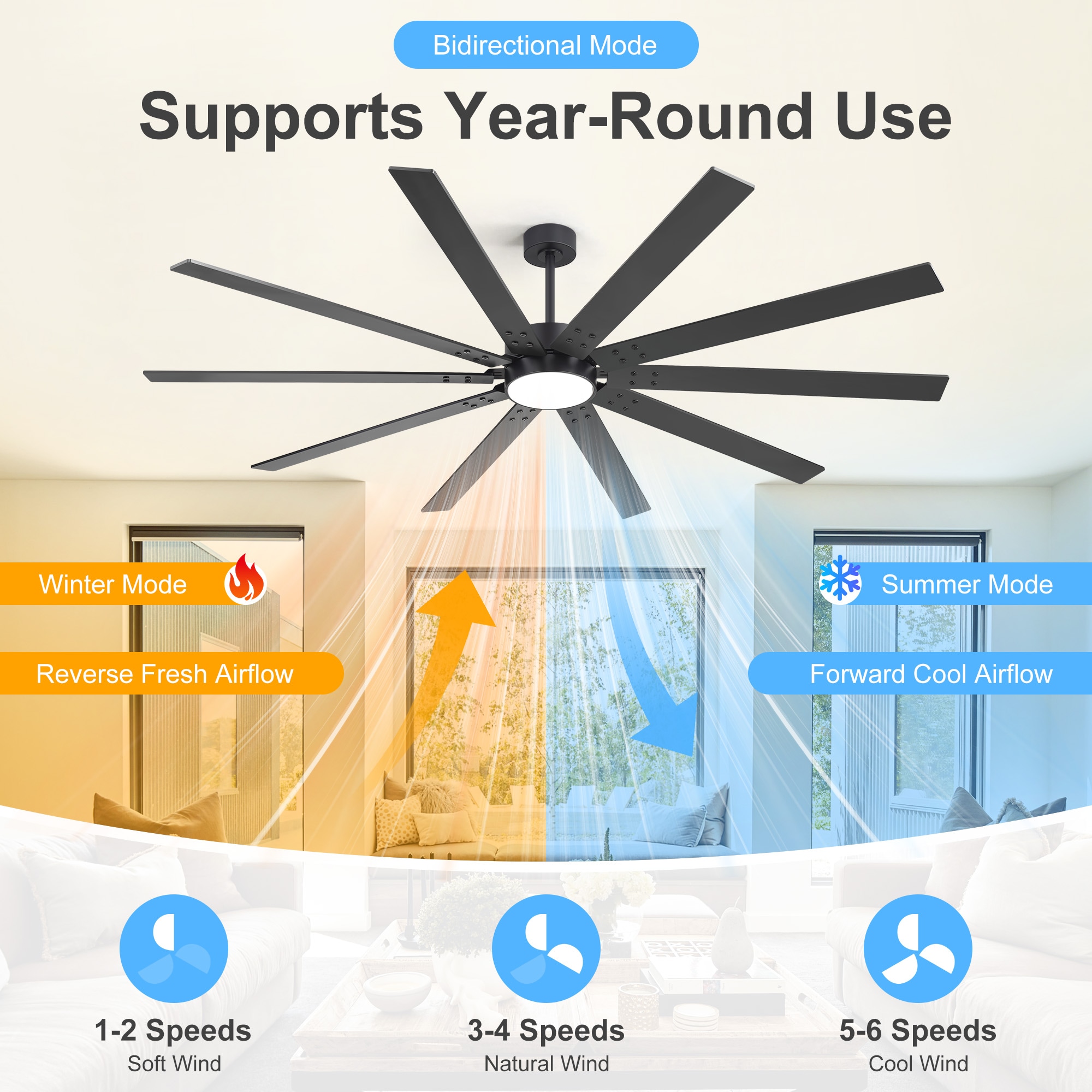Airsurfer AS-35086-BK-Z Ceiling-Fans - View #6