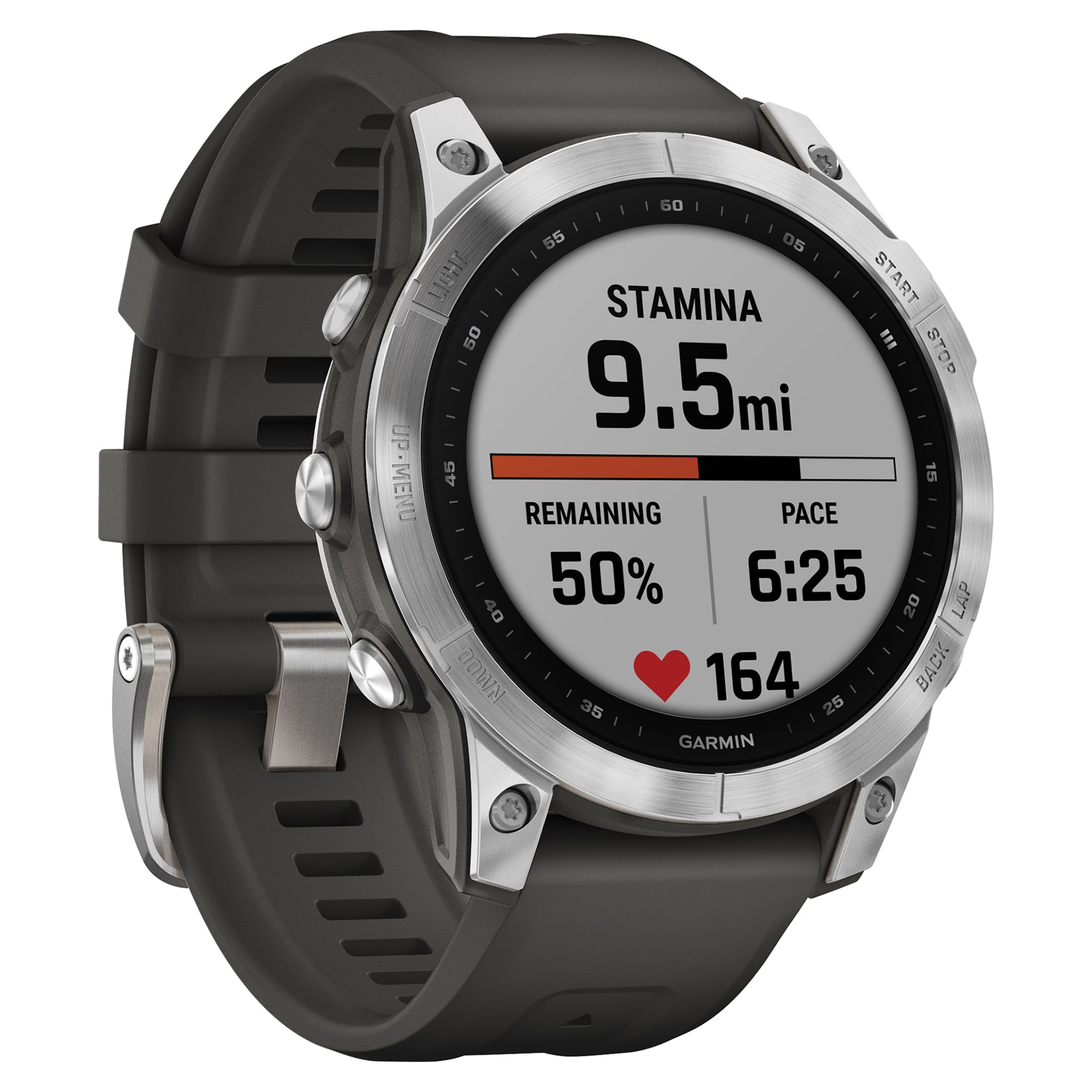 Garmin fenix Monitor Step Rate Watch Trackers in Fitness 7 the with and department Smart Gps at Enabled Heart Counter
