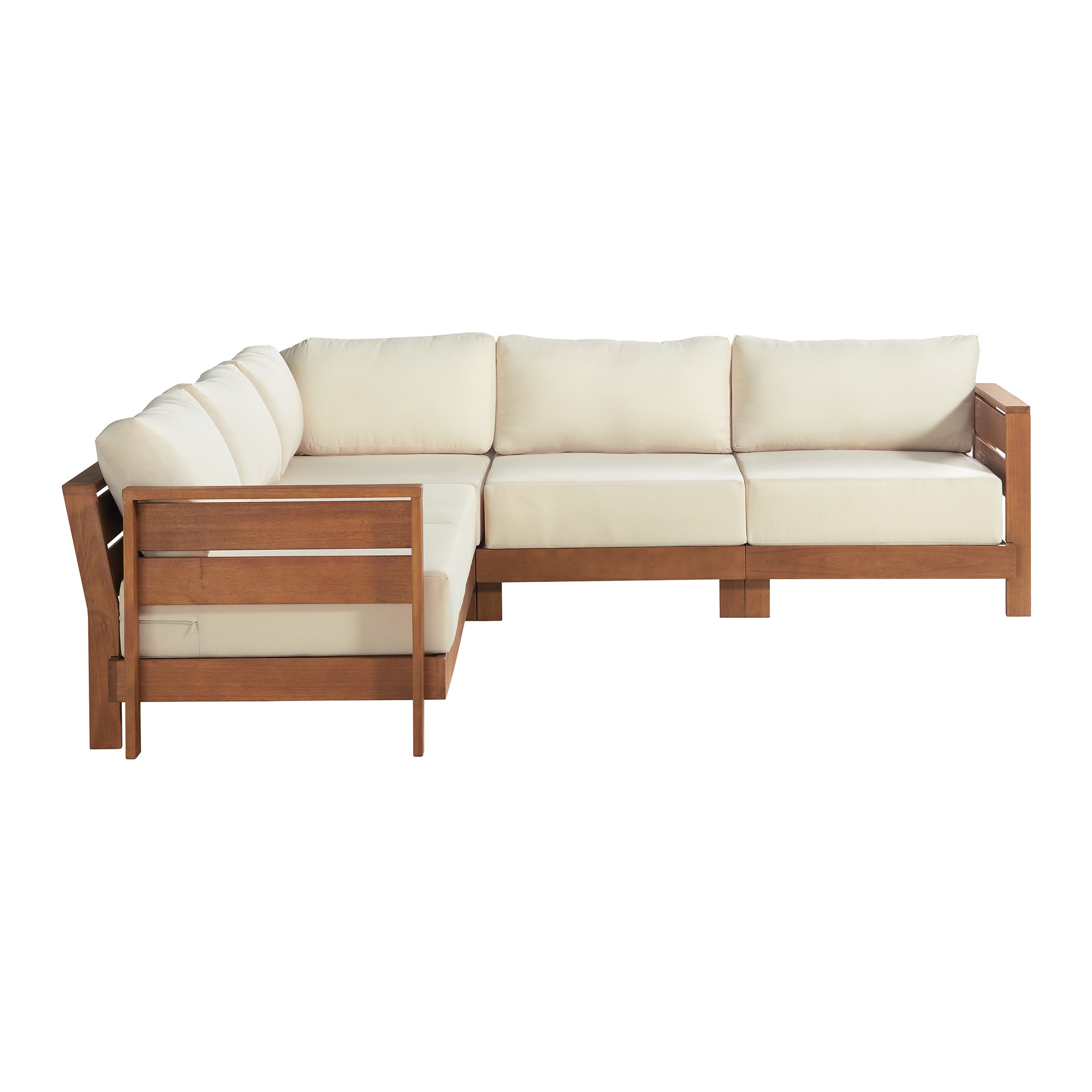 Alaterre Furniture 80-OUTD-WD-SECT Patio-Sofas-Daybeds - View #5