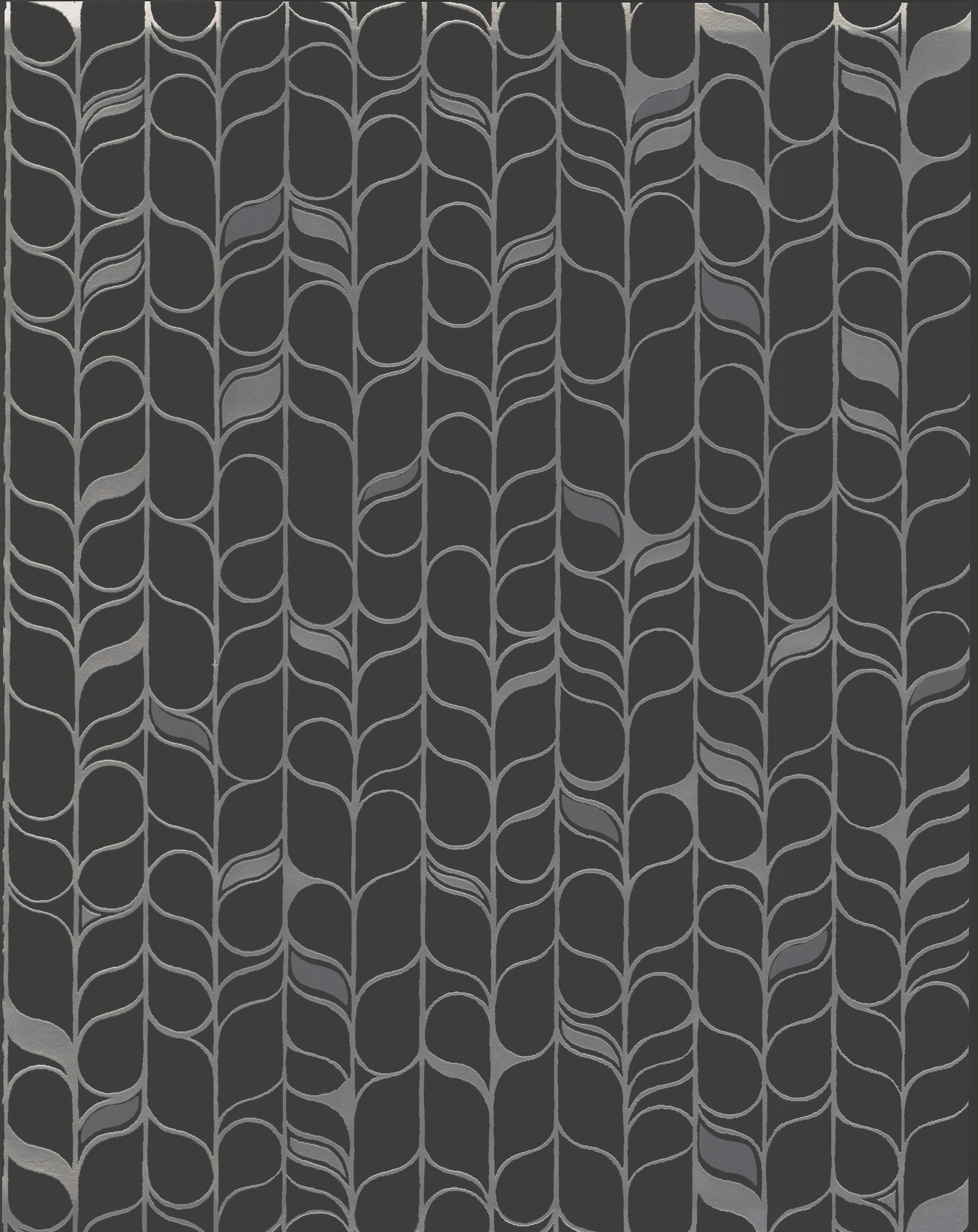 York Wallcoverings OS4205 Modern Nature 2nd Edition 56.8-Sq. Feet Black Non-woven Geometric Unpasted Wallpaper