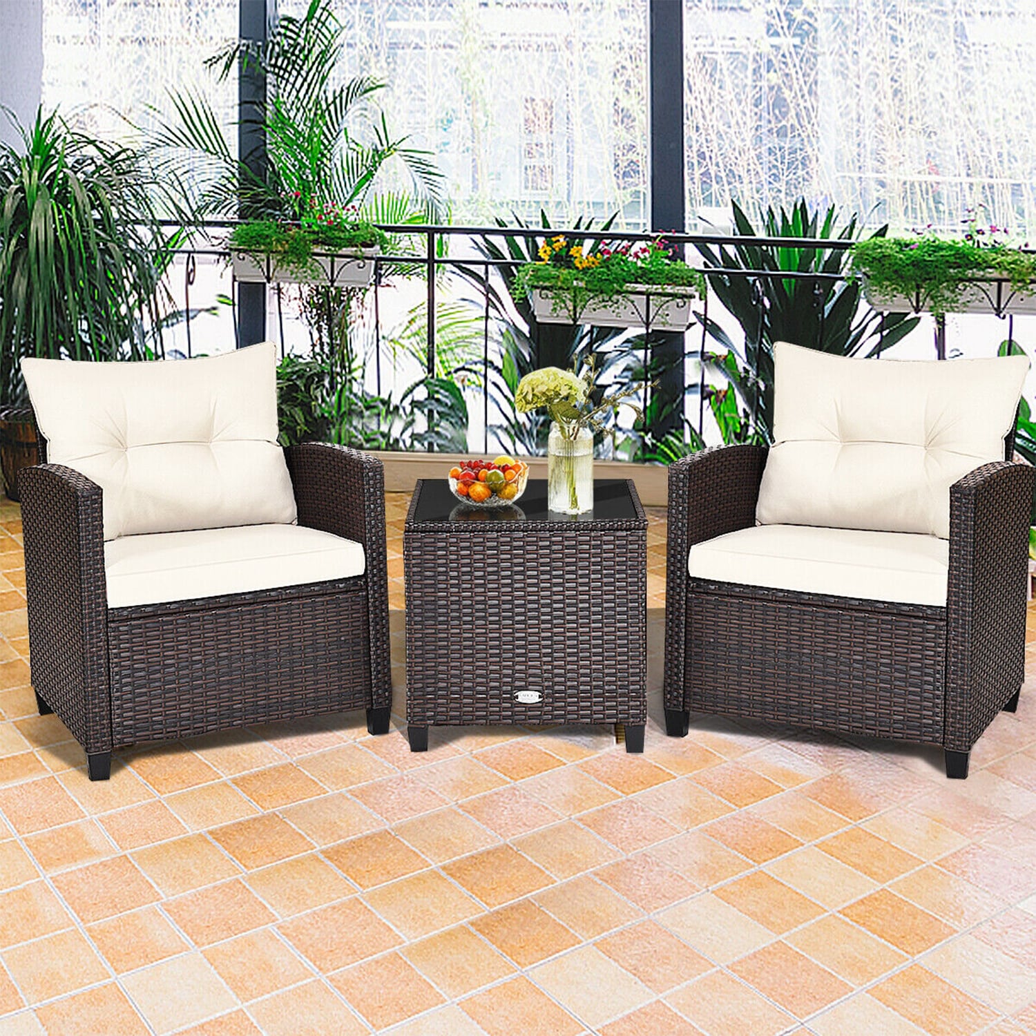 Forclover HYFC-8667BN Patio-Conversation-Sets - View #2