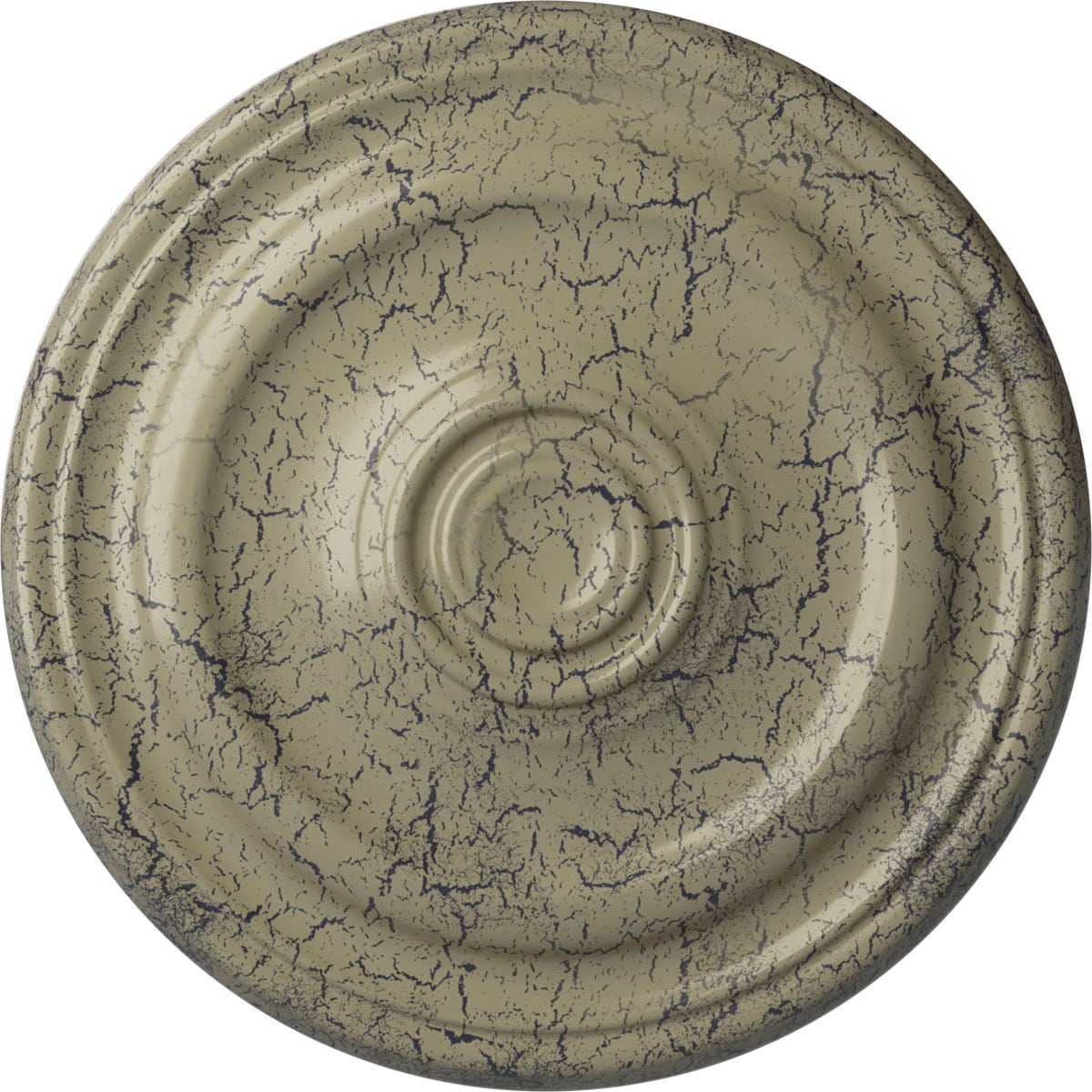Ekena Millwork CM16KPCSC Kepler Traditional 15.875-in W x 15.875-in L Traditional Castle Stone Crackle Polyurethane Ceiling Medallion