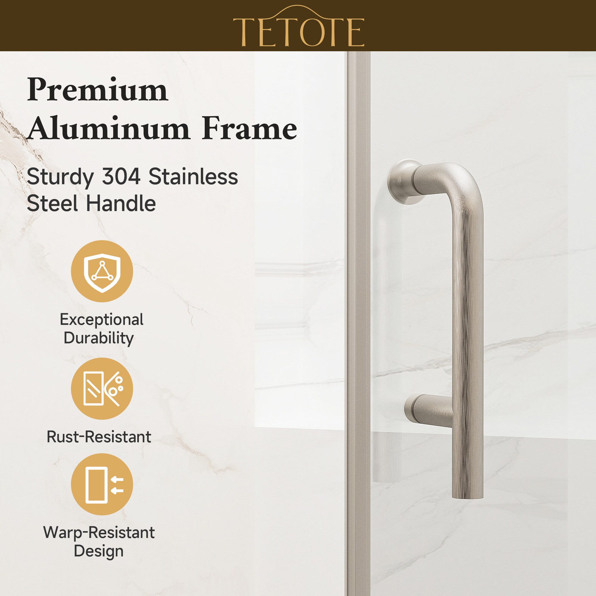 TETOTE LW-TE-SD03-121183BN Shower-Doors - View #5