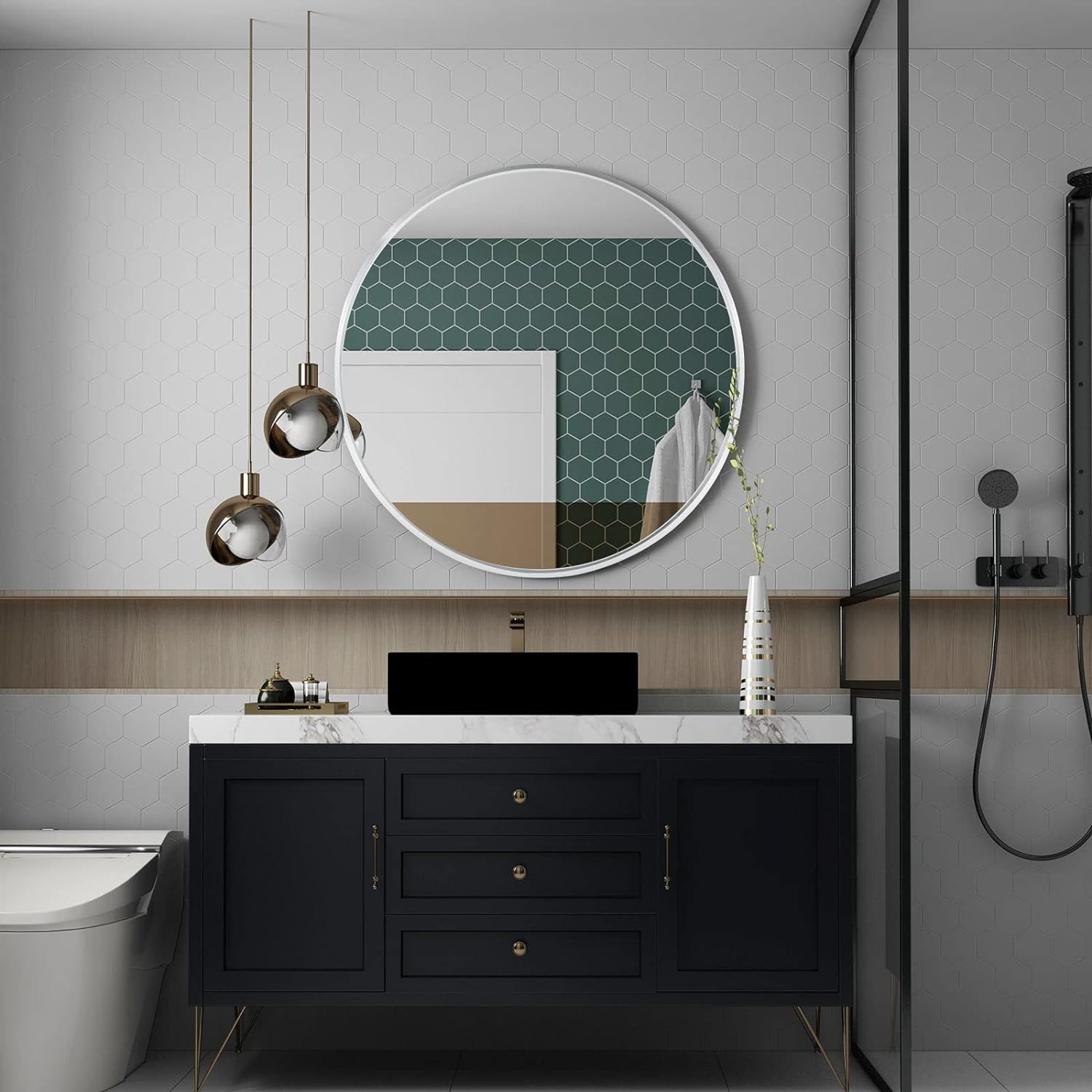 Forclover CFLH-5104 Framed-Bath-Mirrors - View #3