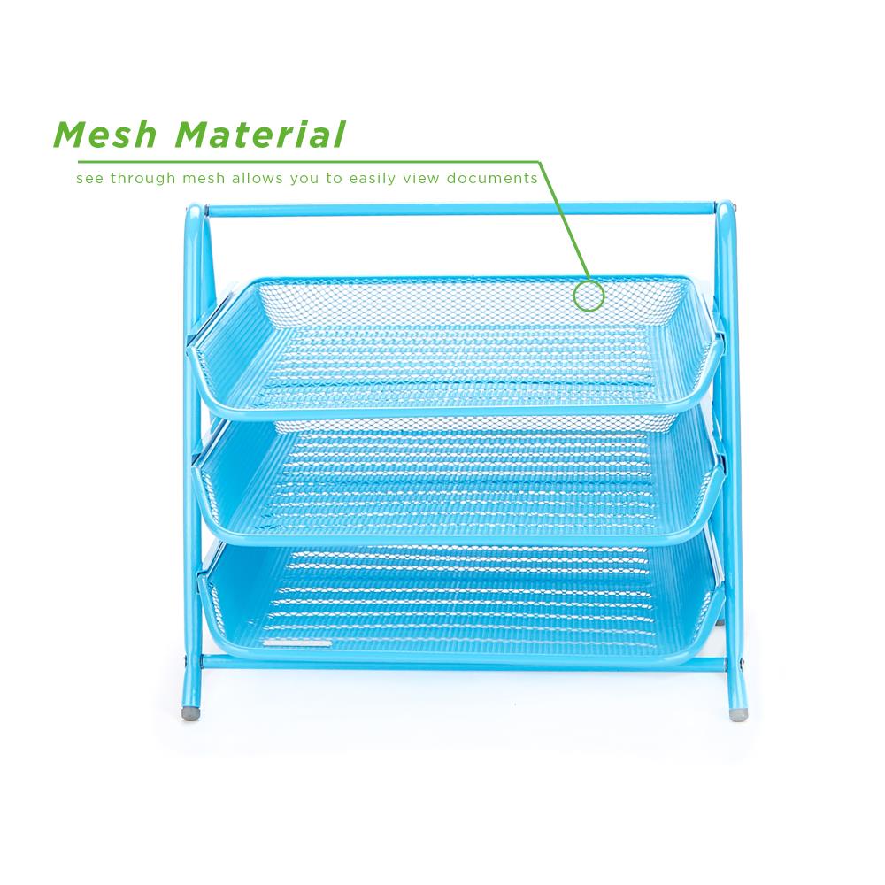 Mind Reader 3TPAPER-BLU Desktop-Organizers - View #4