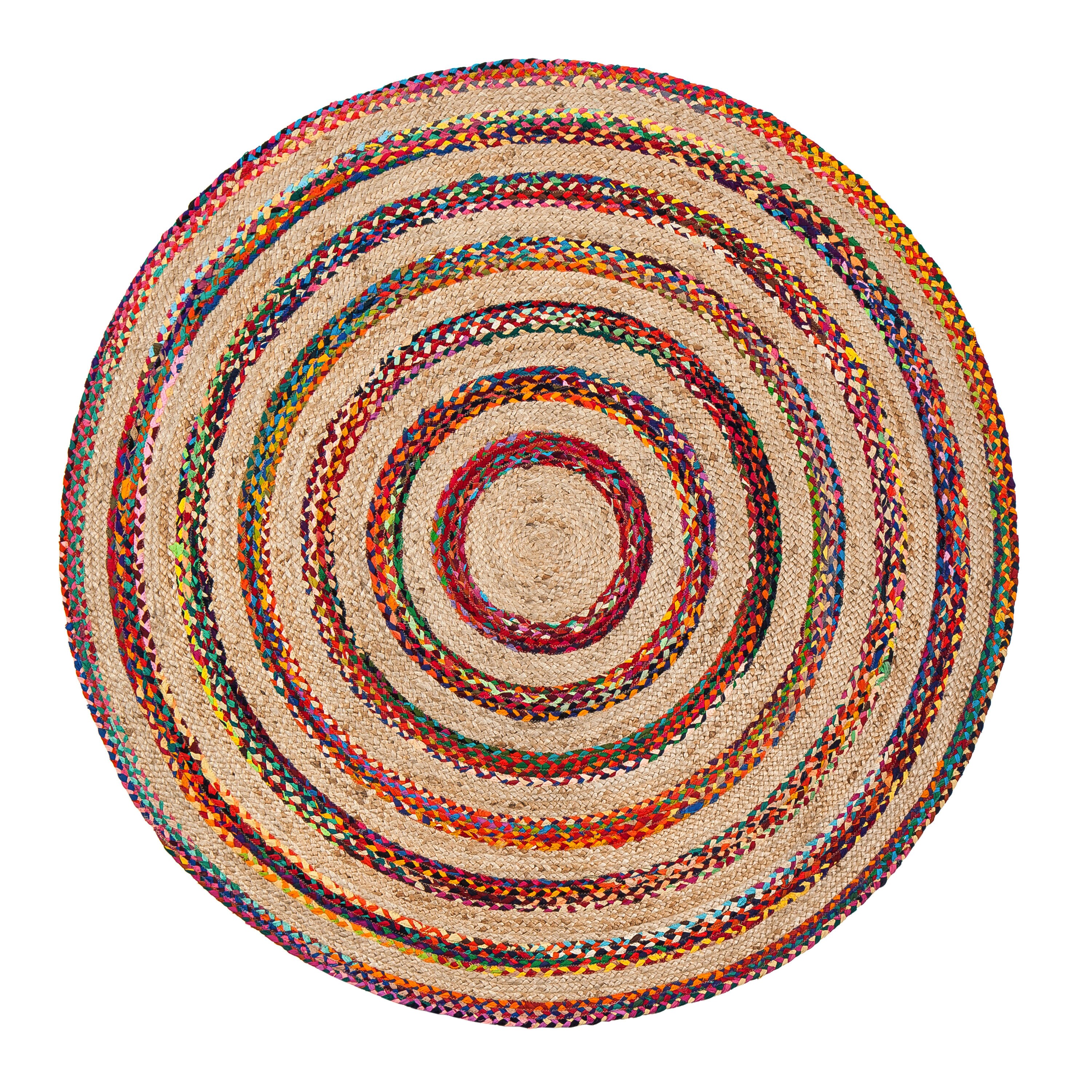 Anji Mountain 6 X 6 (ft) Round Indoor Abstract Area Rug in the Rugs ...