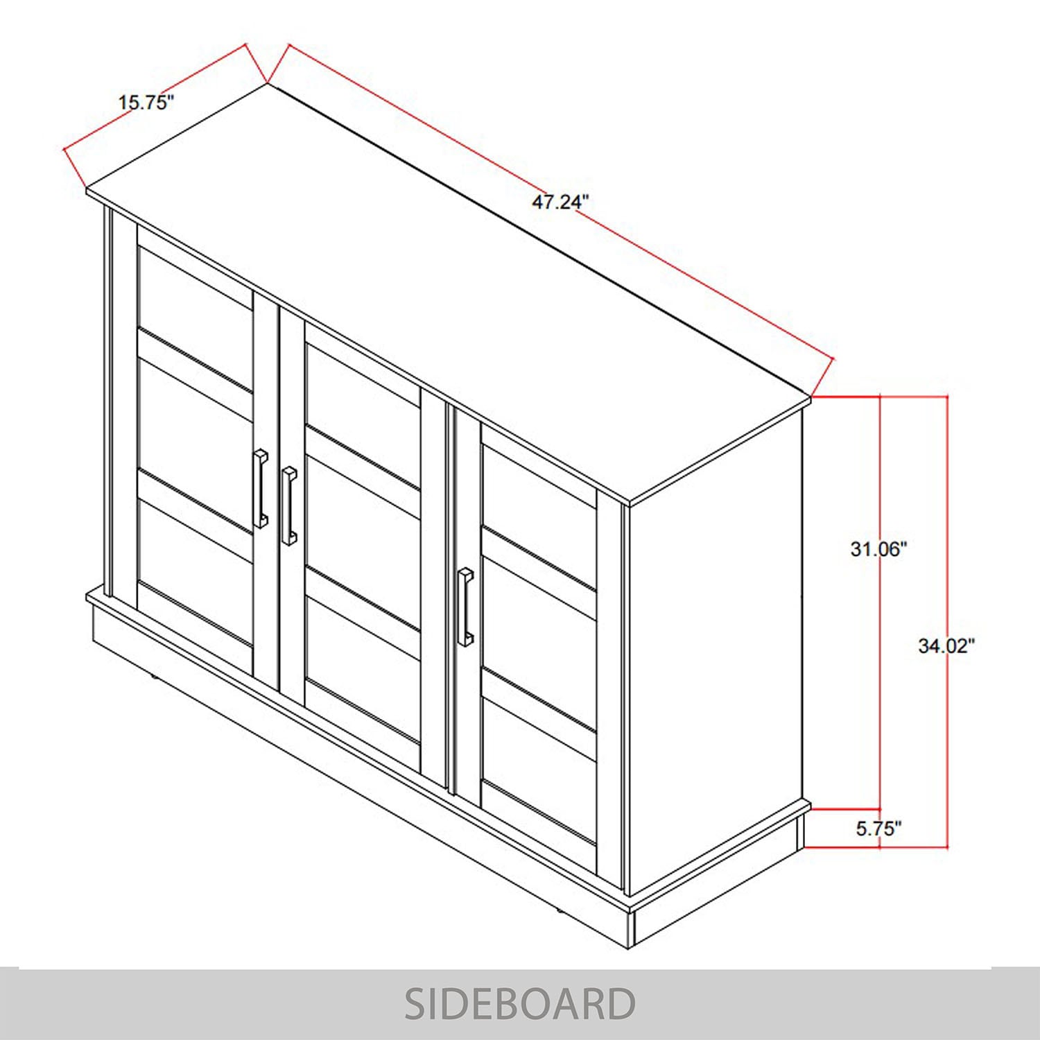 CasePiece C4013SB-LOK Dining-Kitchen-Storarge - View #10