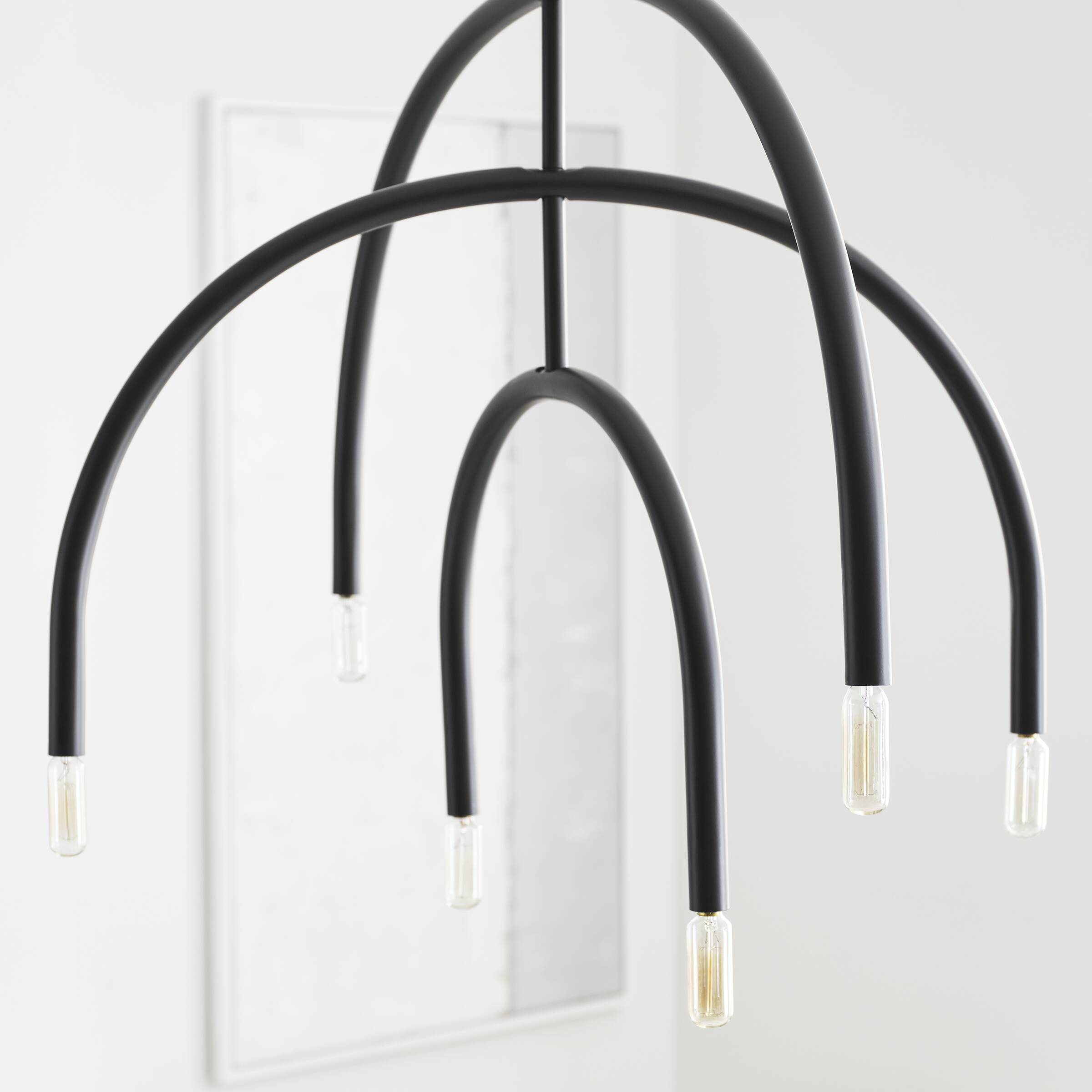 Hadden 6-Light Midnight Black Modern Chandelier