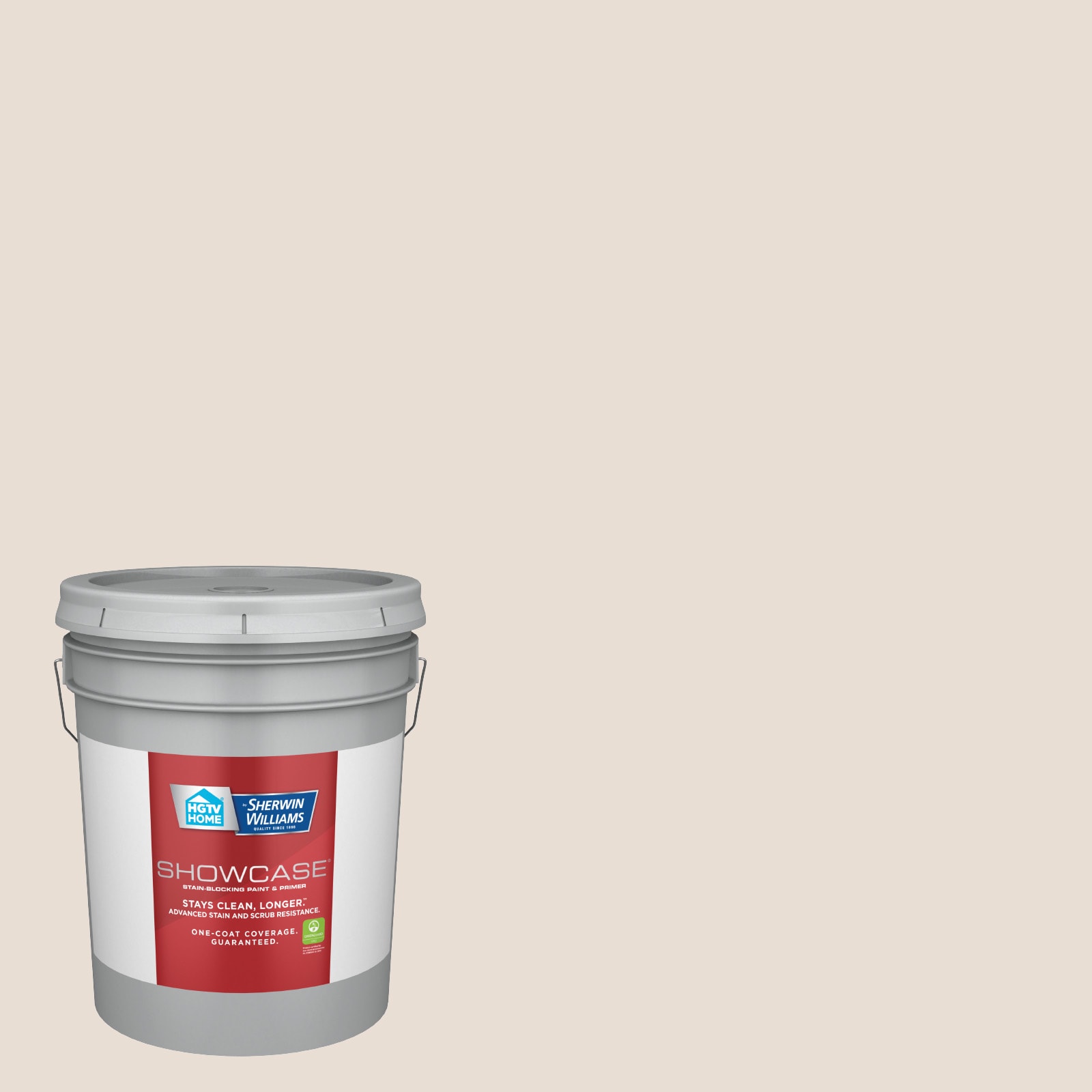 HGTV HOME by Sherwin-Williams 2005-10C-935243 Showcase Eggshell Bungalow White 2005-10C Acrylic Interior Paint Paint + Primer ( 5-gallon )