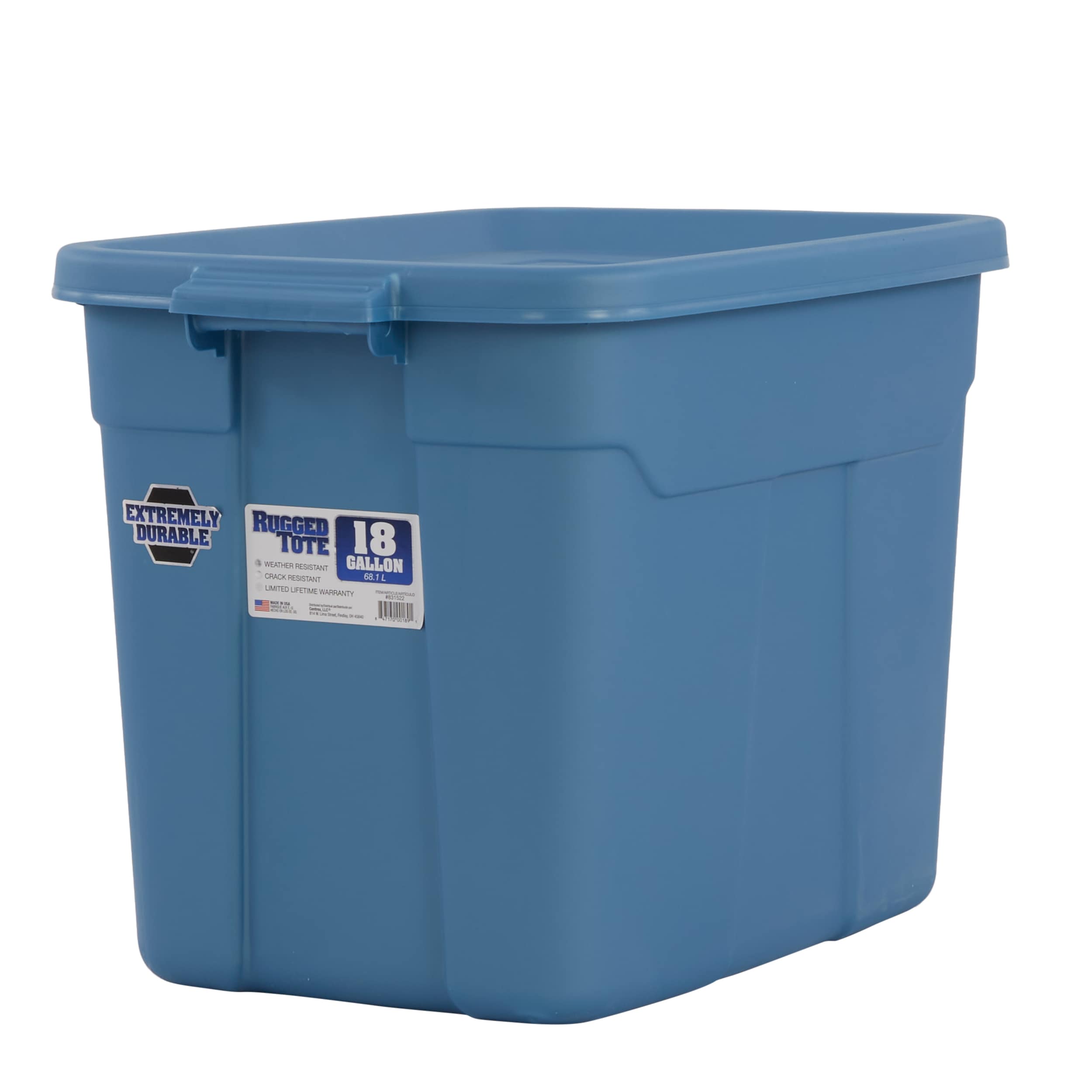 Edge Plastics 30-Gallon Gray Storage Tote at Menards®