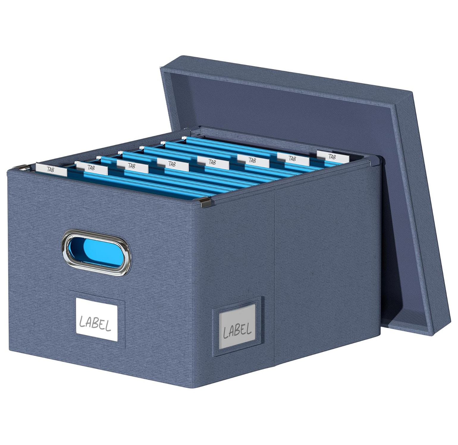 Prop File Picture Letter R Etokfoks collapsible linen file organizer box with lid metal slide ...
