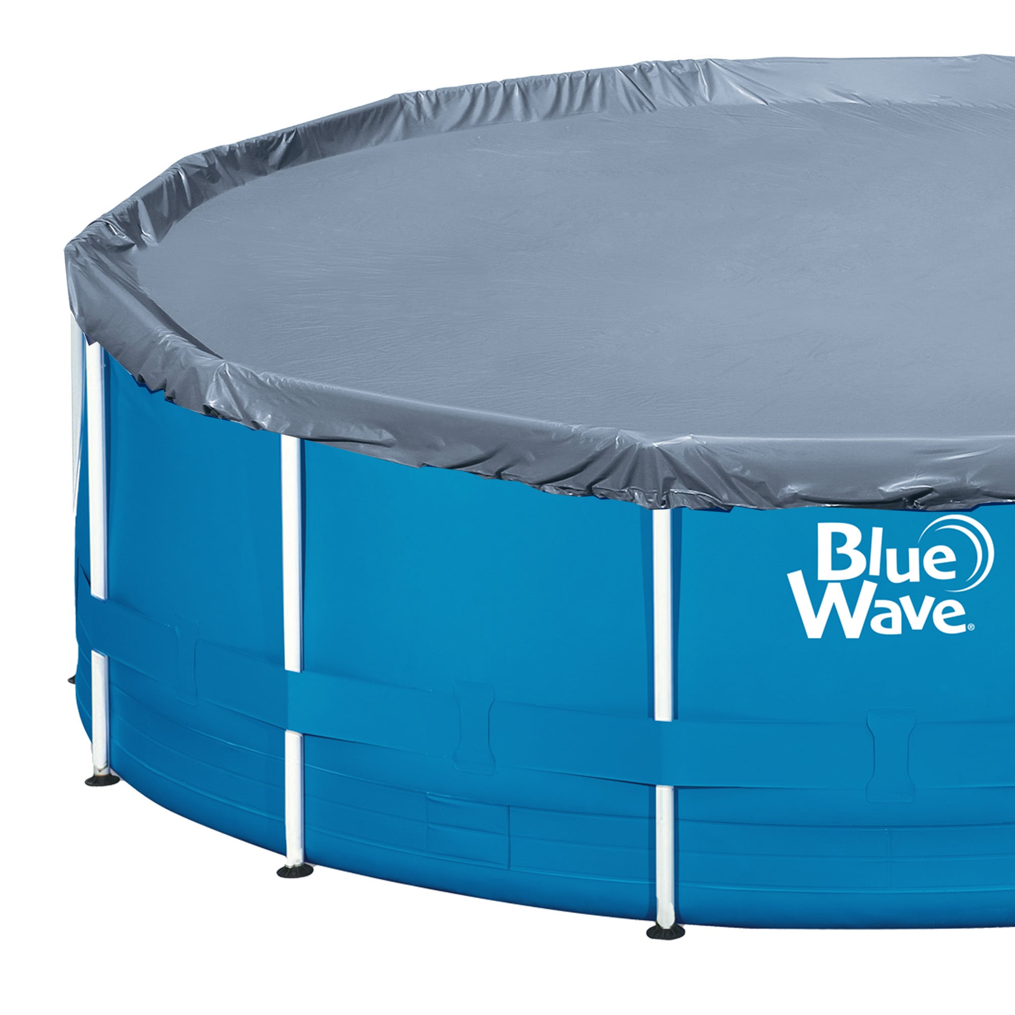 Blue Wave Laguna 18-ft x 18-ft x 52-in Metal Frame Round Above-Ground ...