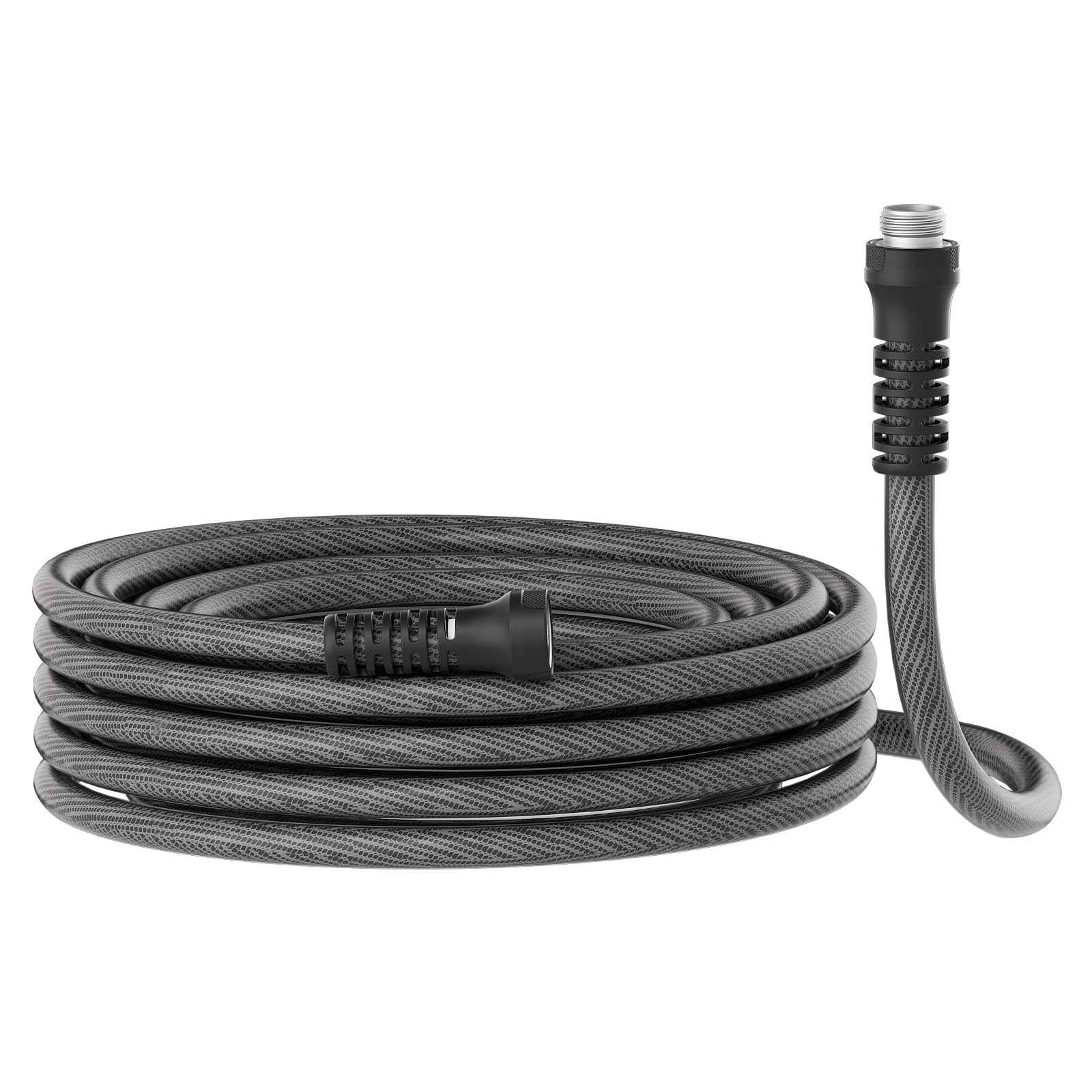 YESTAR -  25-FT x 5/8-in Flexible Hybrid Garden Hose Set with 360 Degree Swivel Handle Lightweigh...