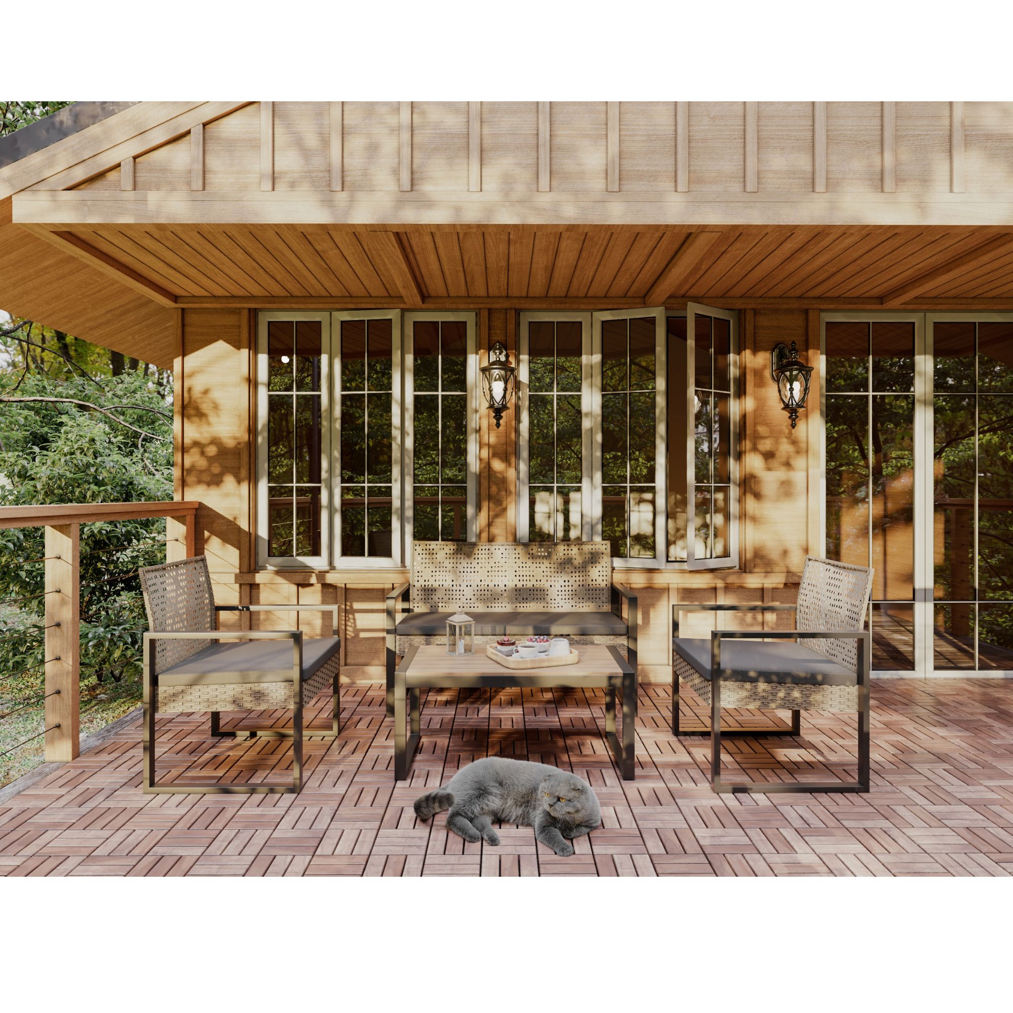 SINOFURN SYB740004BK Patio-Conversation-Sets - View #15