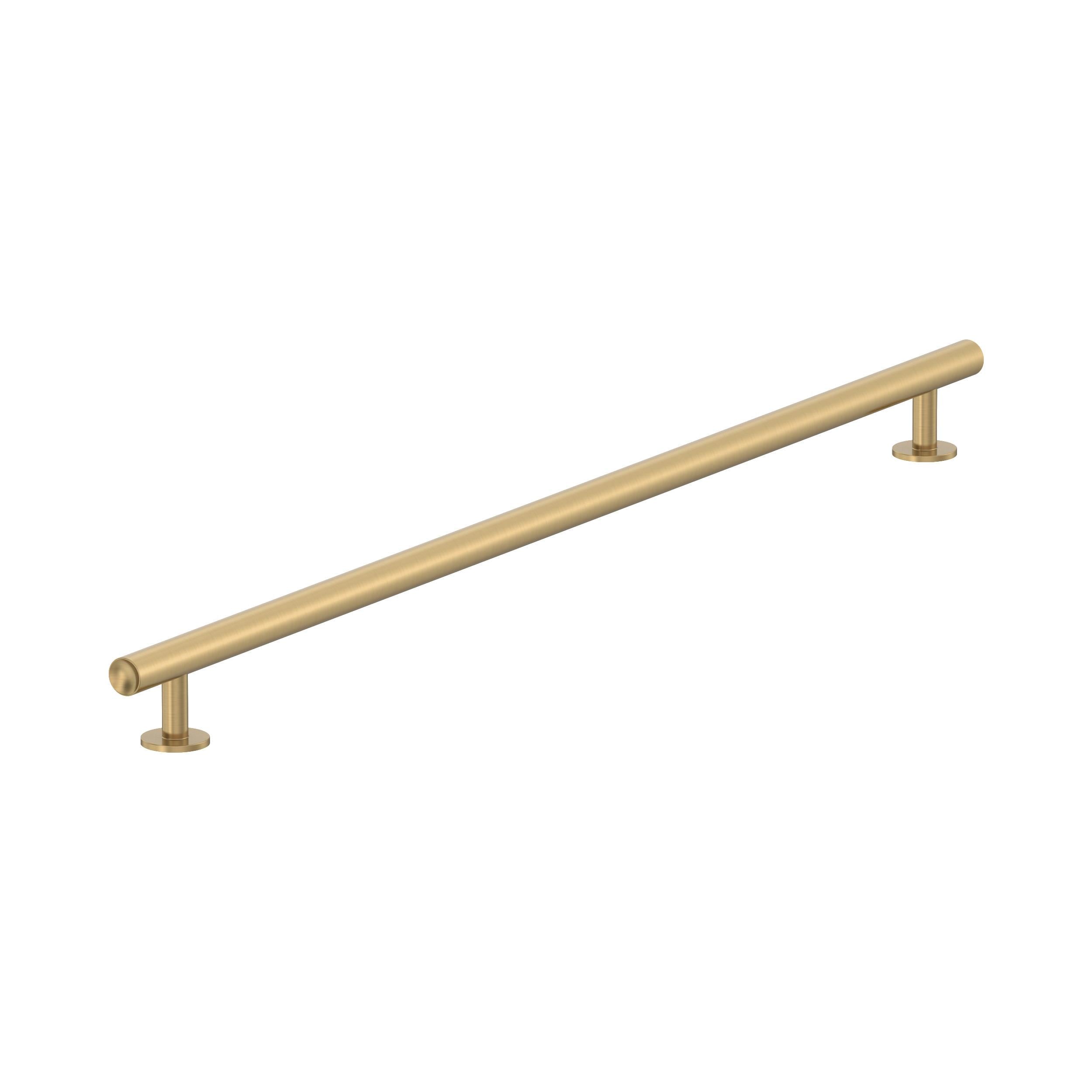 Amerock BP54052CZ Radius 24-in , 608mm Center to Center Champagne Bronze Cylindrical Bar For Use on Appliances Drawer Pulls