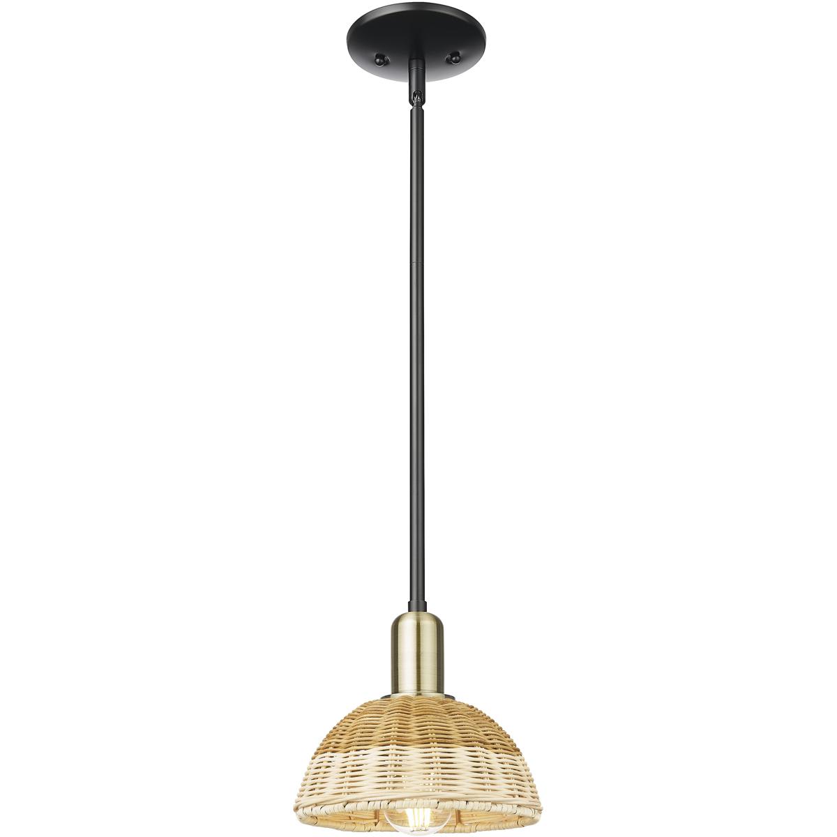 Innovations Lighting 2871556 716-1S-BAB-NBD2-75-NAT Natural Ballston Dome Mini Pendant
