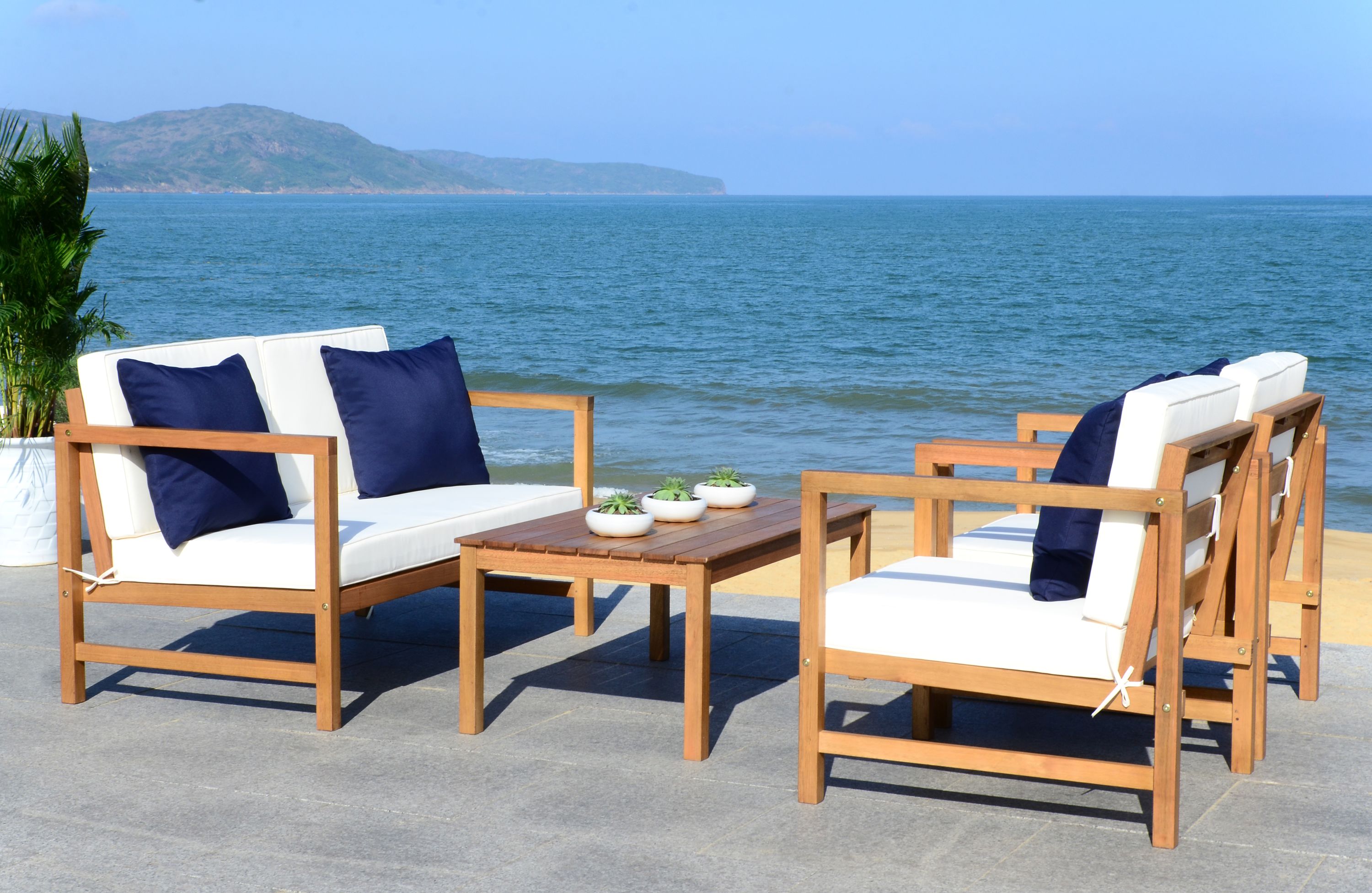 Safavieh PAT7030A Patio-Conversation-Sets - View #4