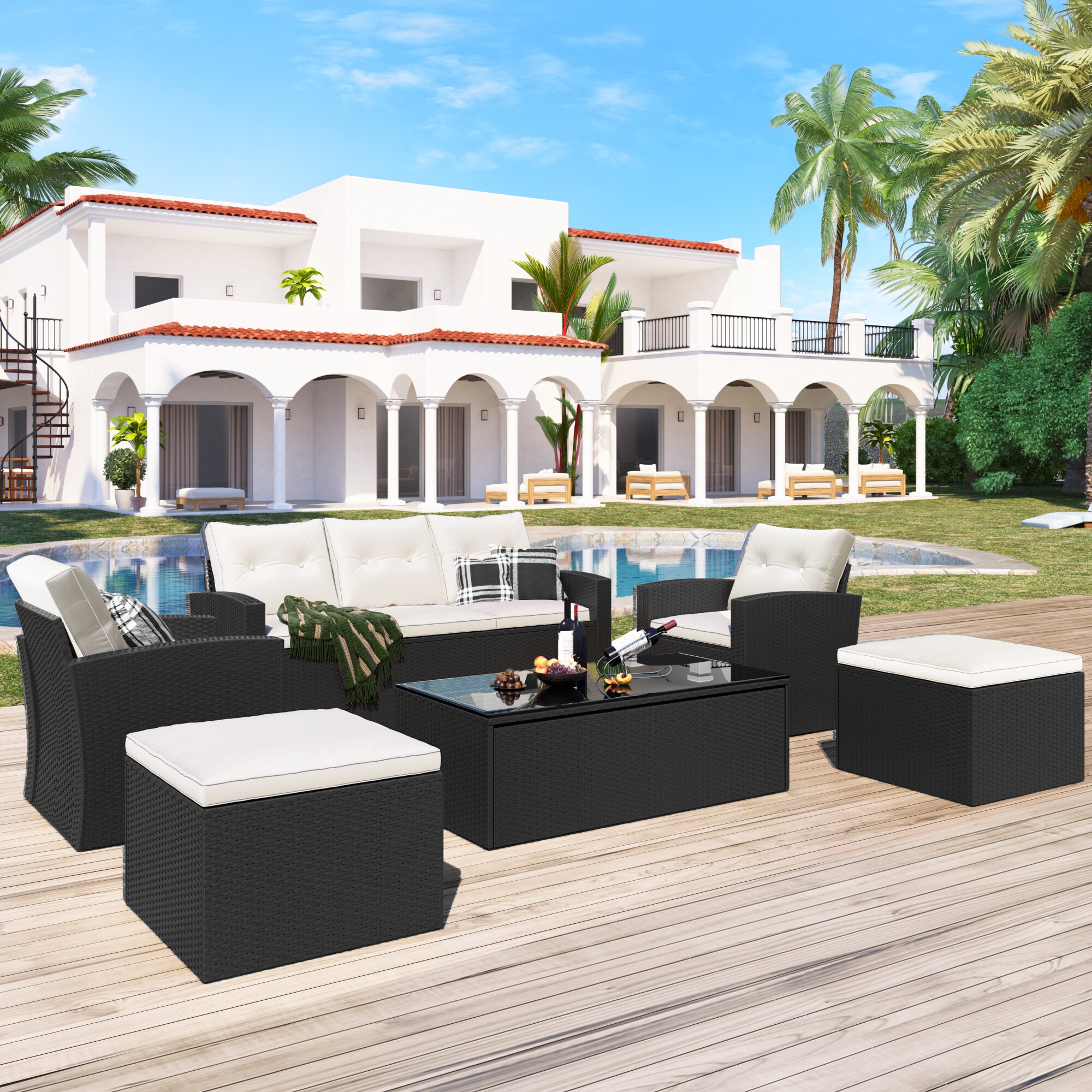 JIMSMAISON BOGOPCS01DGR Patio-Conversation-Sets - View #17