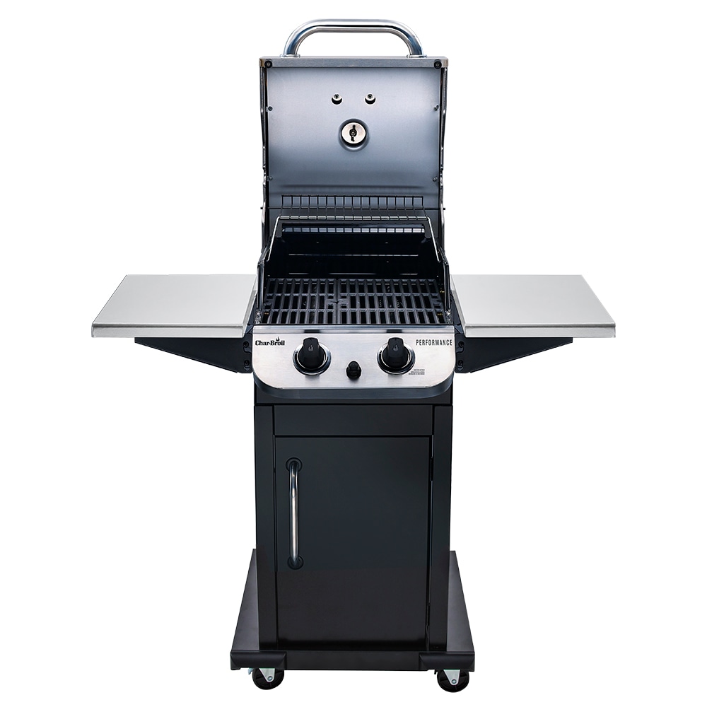 Char-Broil Performance Series Black Steel Stainless Grill at and Liquid 2-Burner Gas Propane