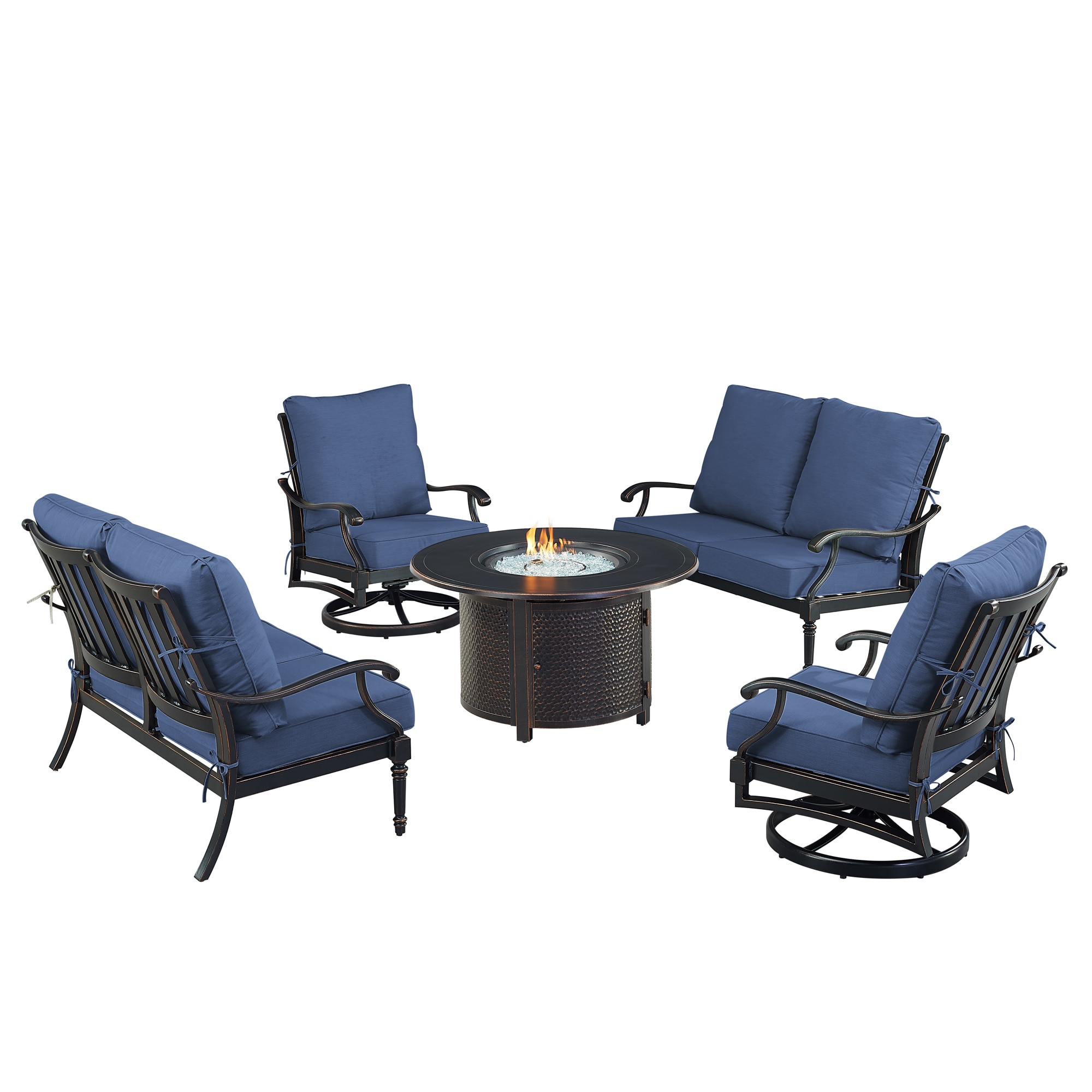 Oakland Living SHACO2LS2CHMATERABL Patio-Conversation-Sets - View #2