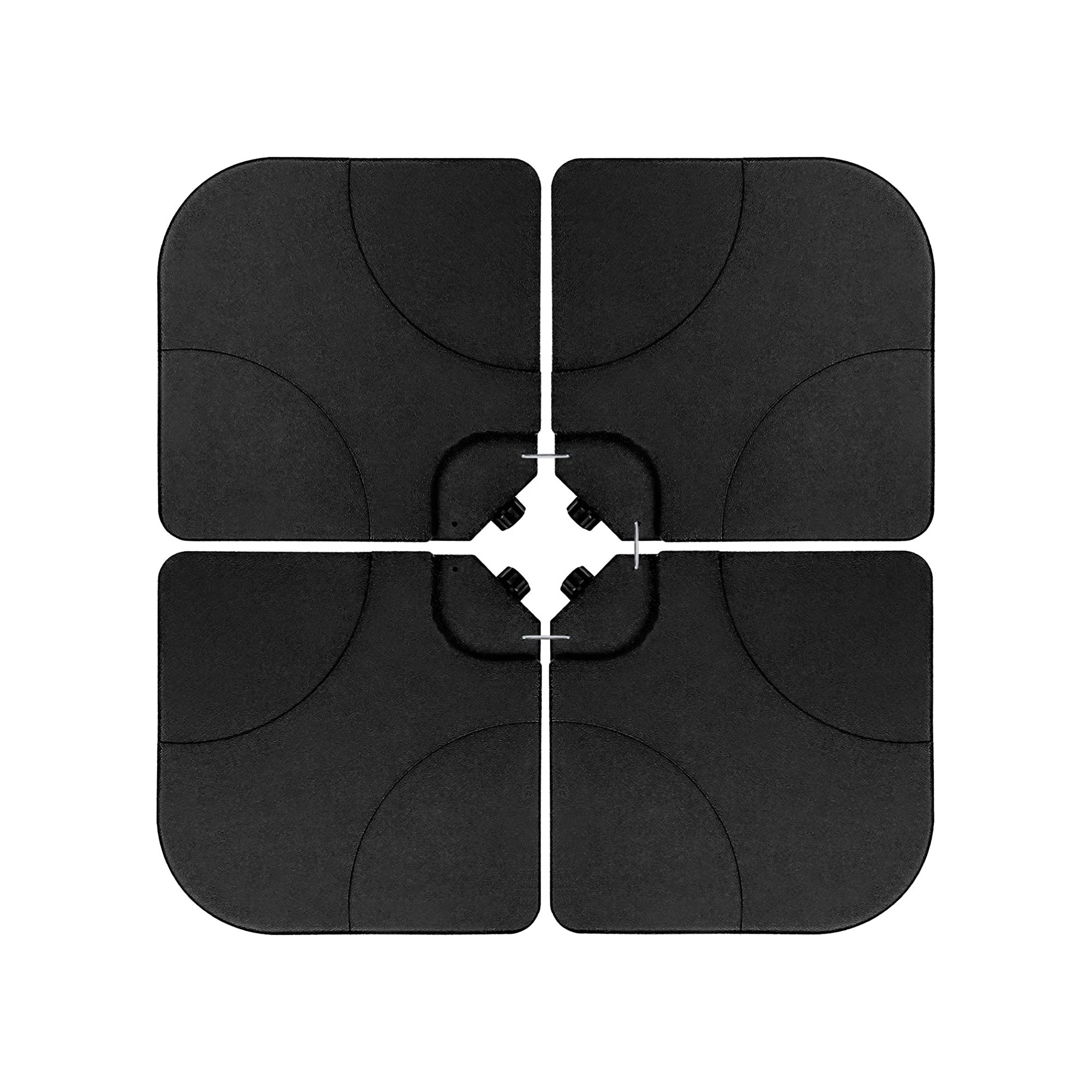 CASAINC AOG-W21313731 4 Pieces Black Patio Umbrella Base