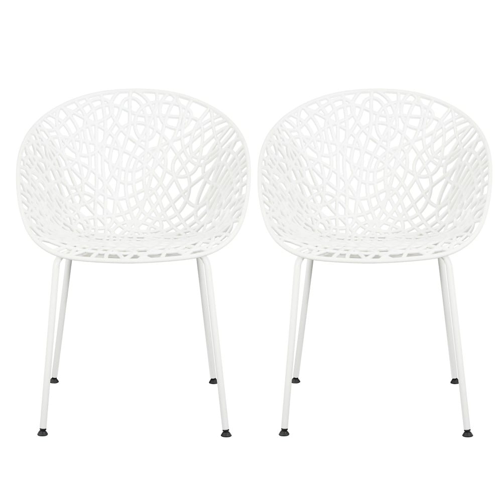 Coolbibila JOEL-DINING-WHITE Dining-Chairs - View #2