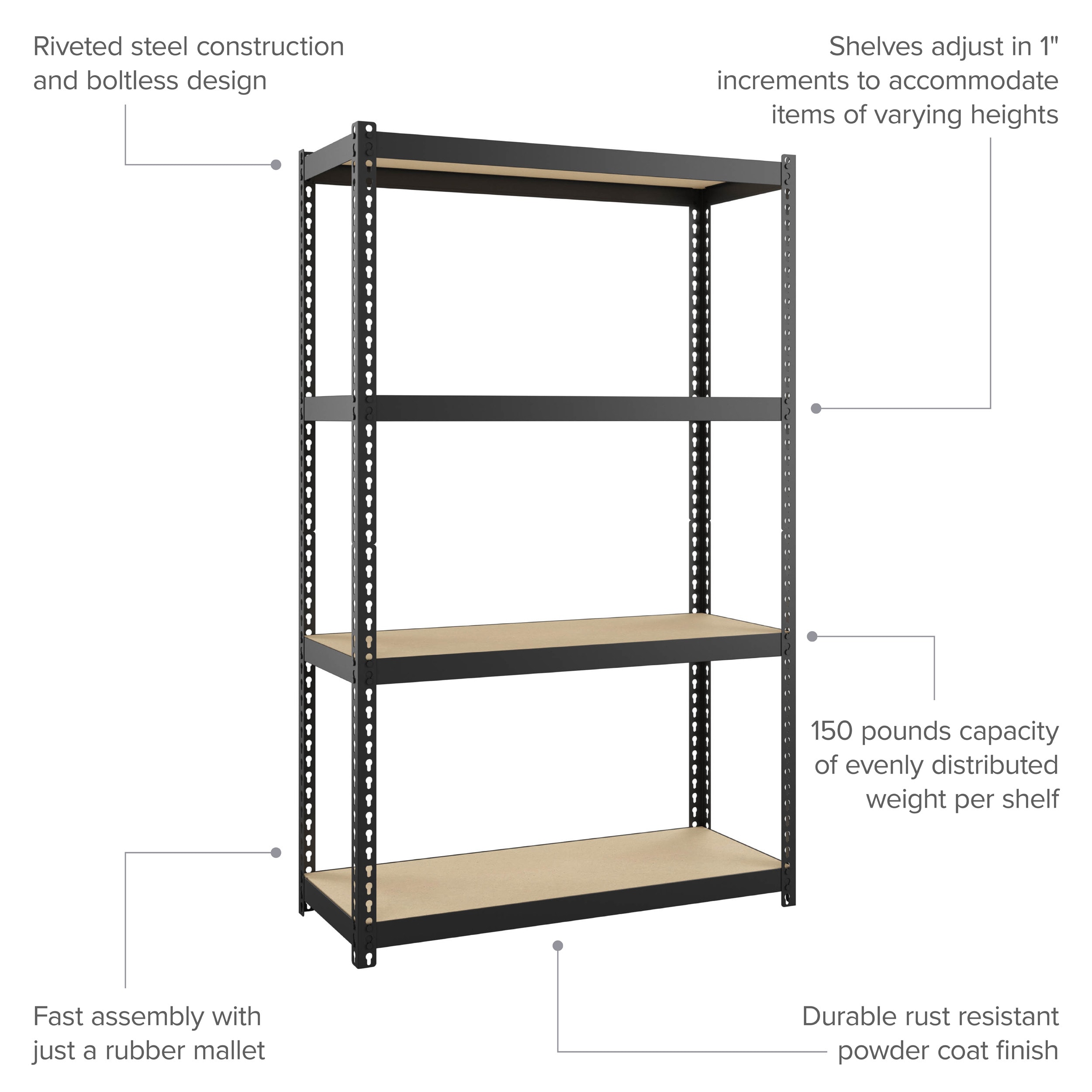 Space Solutions 22540 Free-Standing-Shelving - View #4