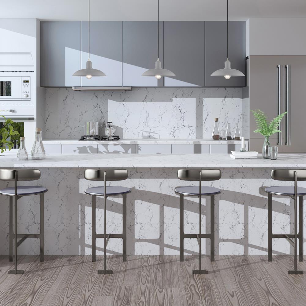 Nordic Gray and Nickel Mini Pendant Light with Glass Shade