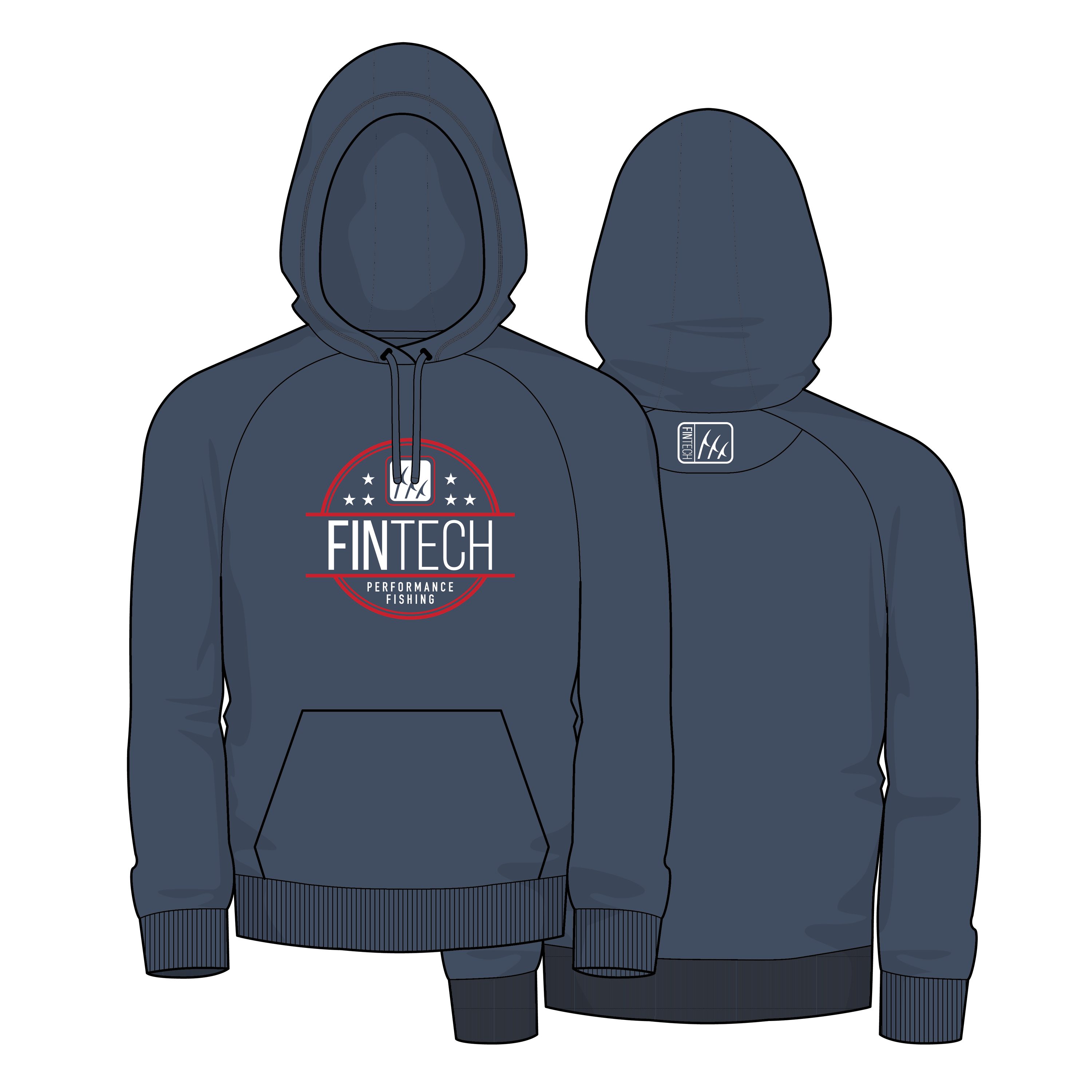 FINTECH Men's Insignia Blue Textured Cotton Hooded Fleece (Large) in the  Work Jackets & Coats department at