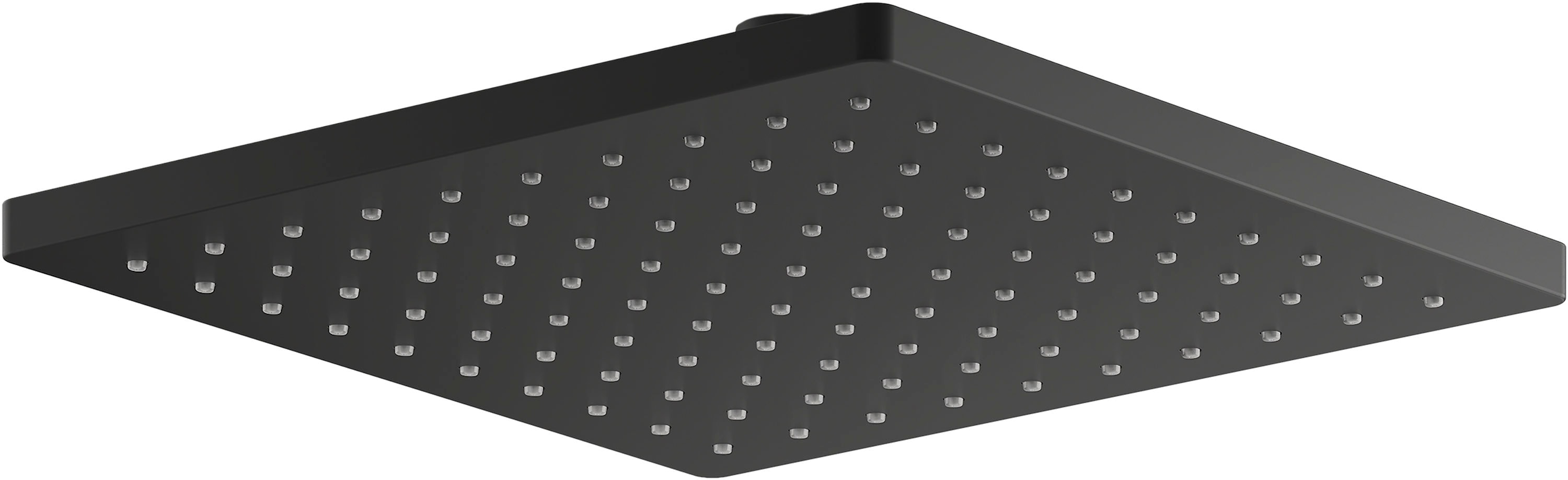KOHLER K-26149-G-BL Honesty 1 -Spray Matte Black 10-in Square Fixed Rain Shower Head 1.75 GPM