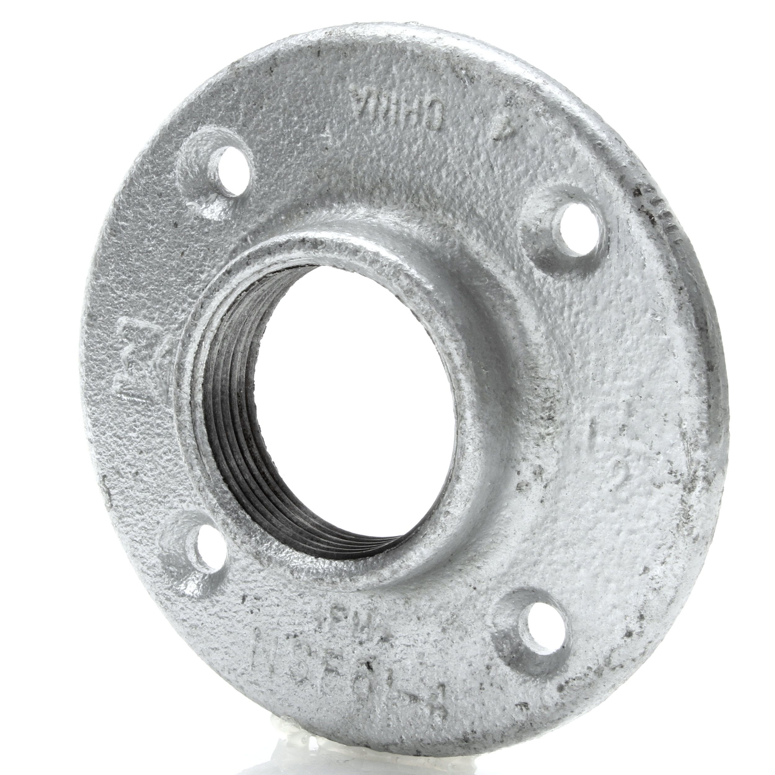 1-1/2" GALVANIZED MALLEABLE IRON FLOOR FLANGE fitting pipe npt 