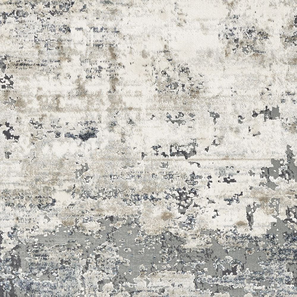 HomeRoots 353990 Bernadette 3 x 4 Rag Ivory Teal Indoor Distressed/Overdyed Area Rug