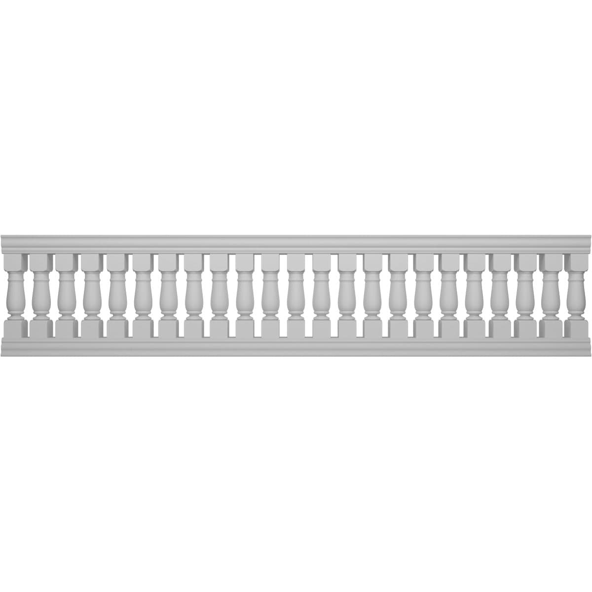 Ekena Millwork BALK38X168OXN FiberThane 14-ft x 38-in Oxford Fiberglass Deck Rail Kit