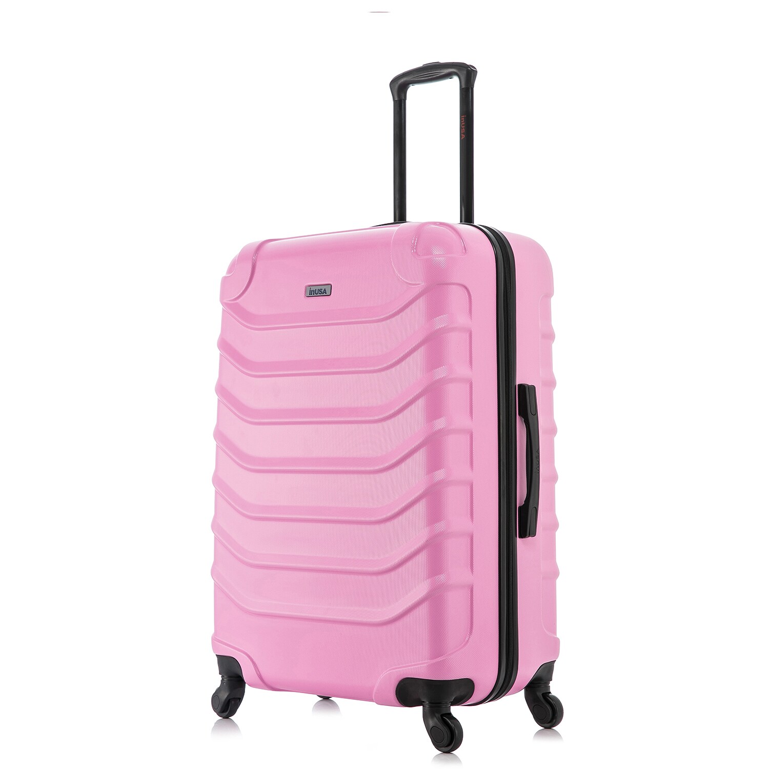 InUSA IUEND00L-PNK 19.29 x 11.41 x 29.33 PINK Polycarbonate Hardshell Suitcase