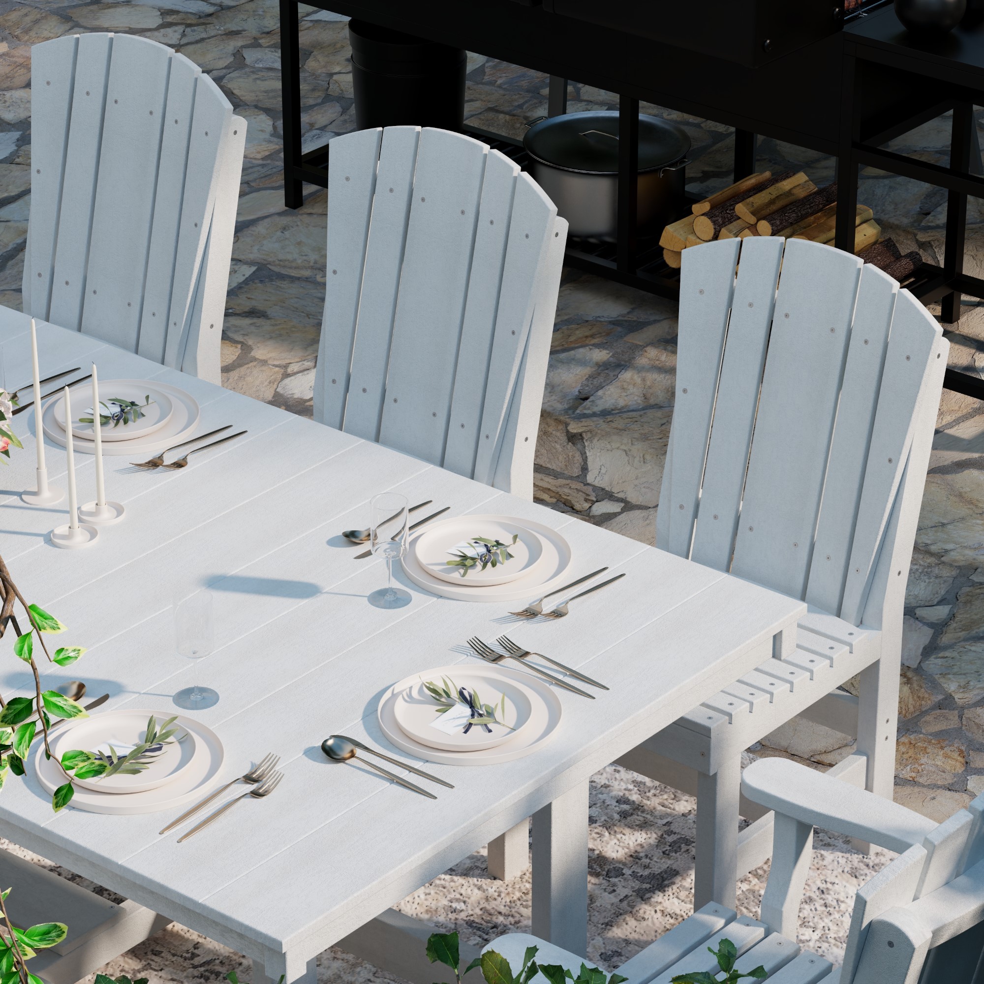 Wildridge LCC-190-BW Patio-Dining-Sets - View #4