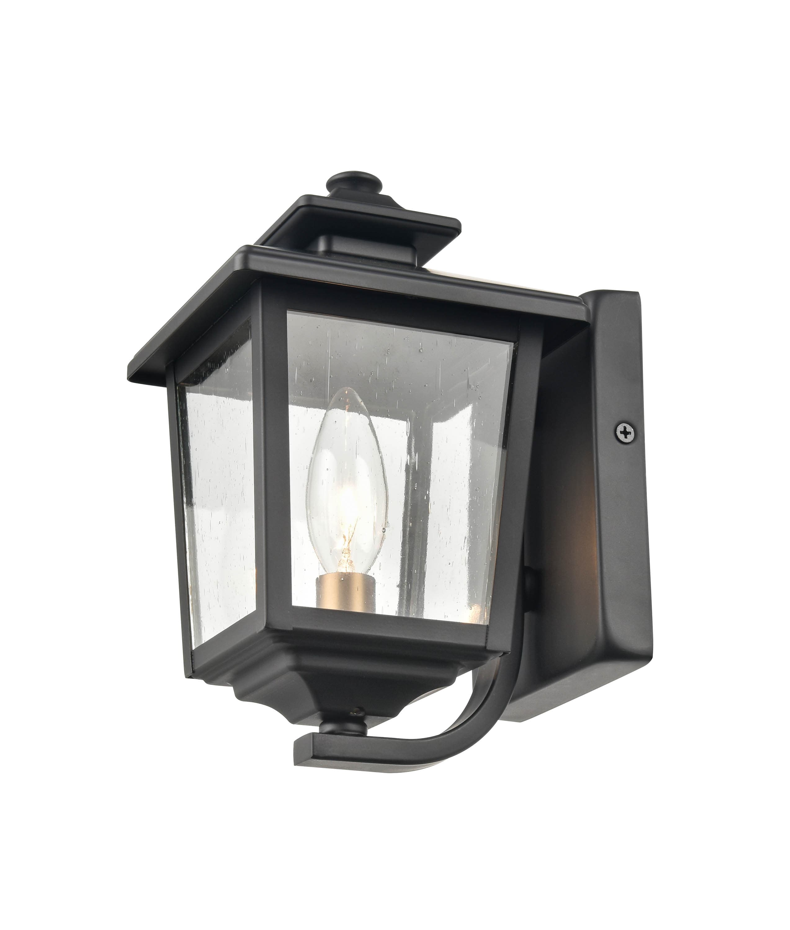 Millennium Lighting 4611-PBK Eldrick 1 -Light 9.125-in H Black Hardwired Dark Sky Outdoor Wall Light
