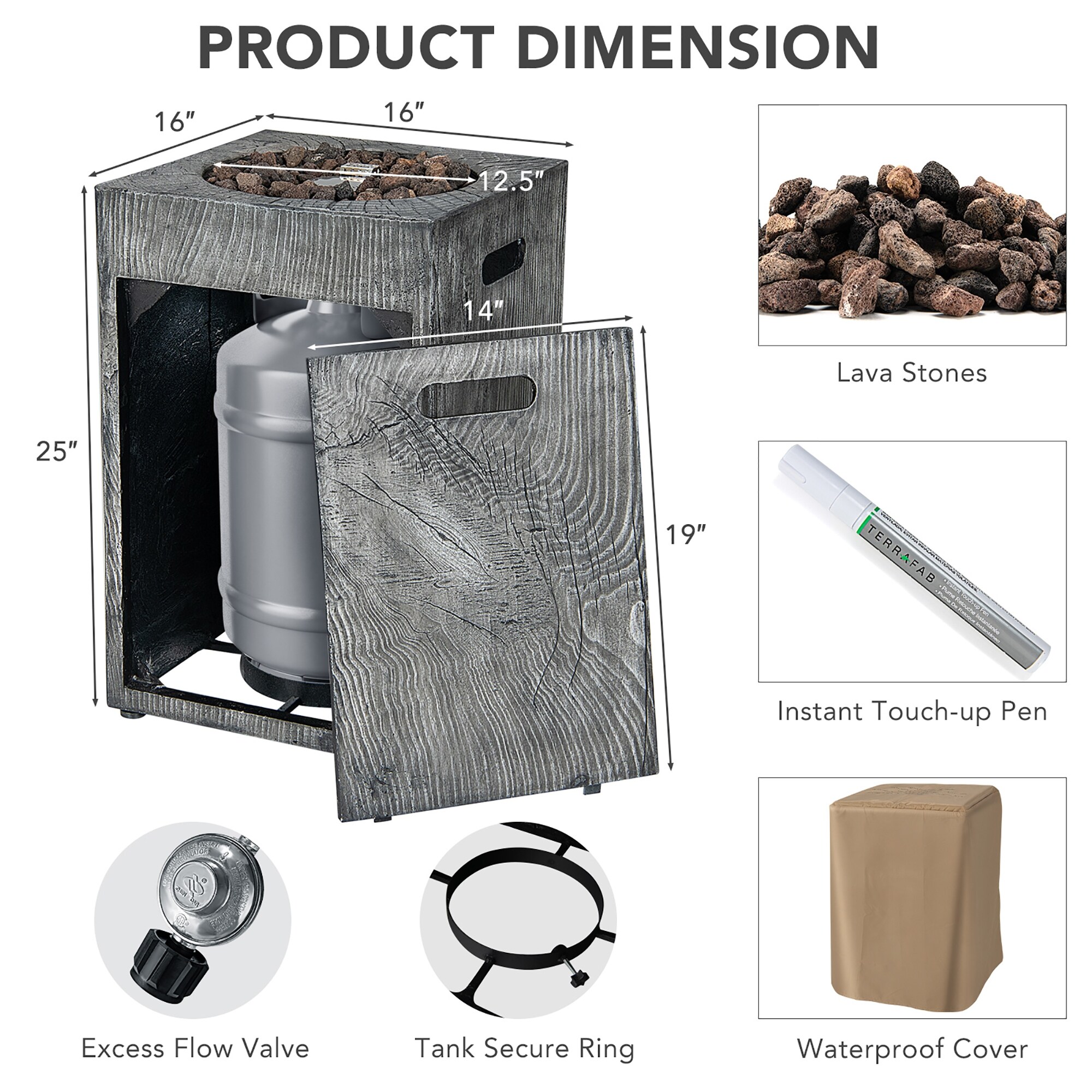 Slickblue D-CO-RG22401PN Outdoor-Gas-Firepits - View #4